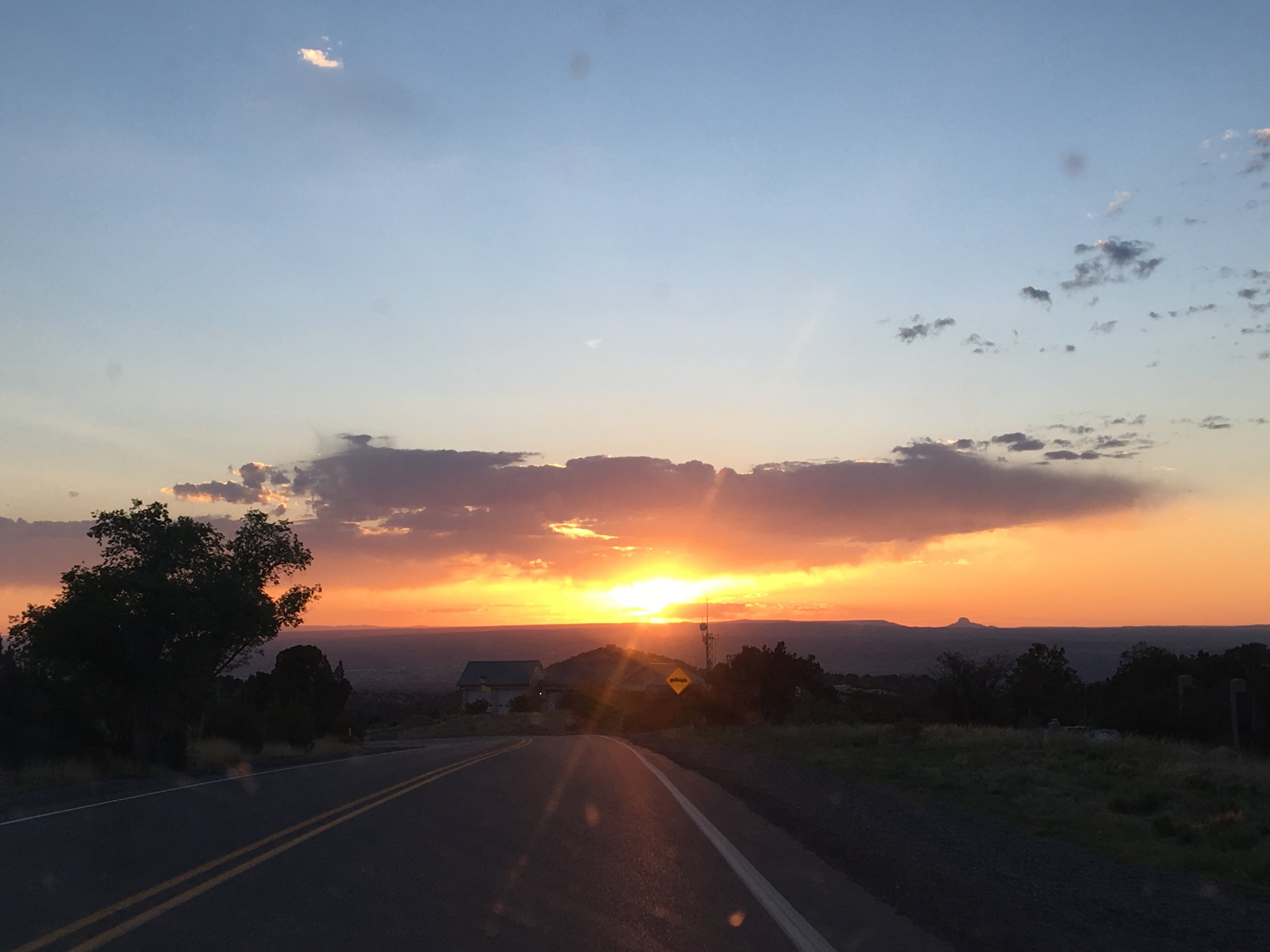 Stunning sunset in Placitas, NM!