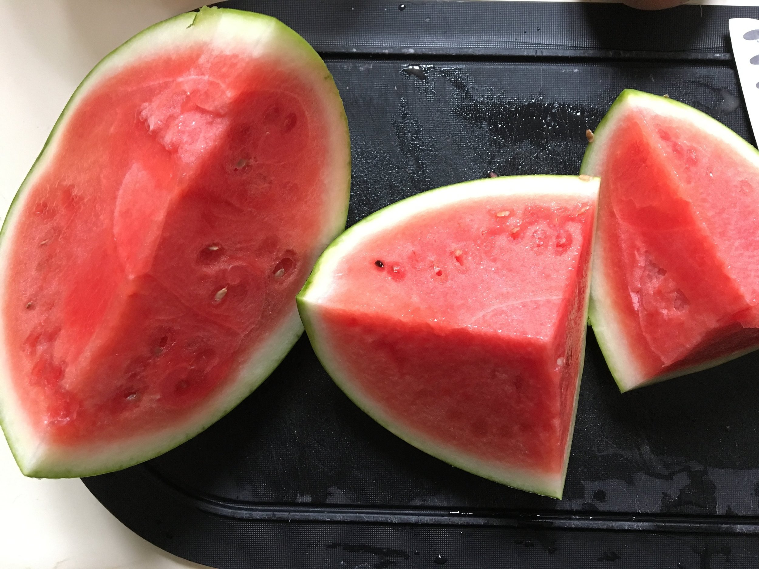 First watermelon of the season for the Sunday Afternoon win!