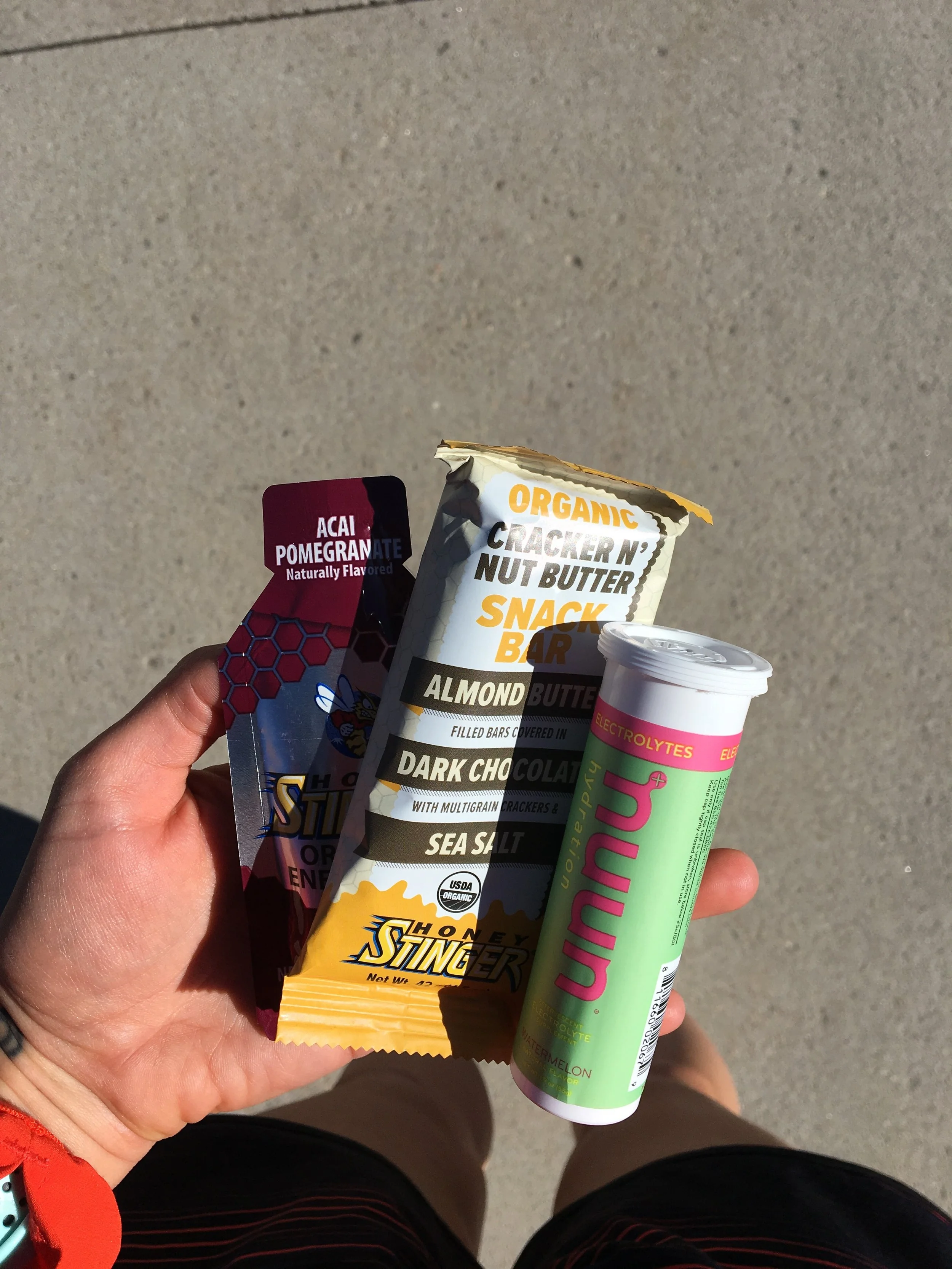 Fuel for my run! Love the new Honey Stinger Snack Bars