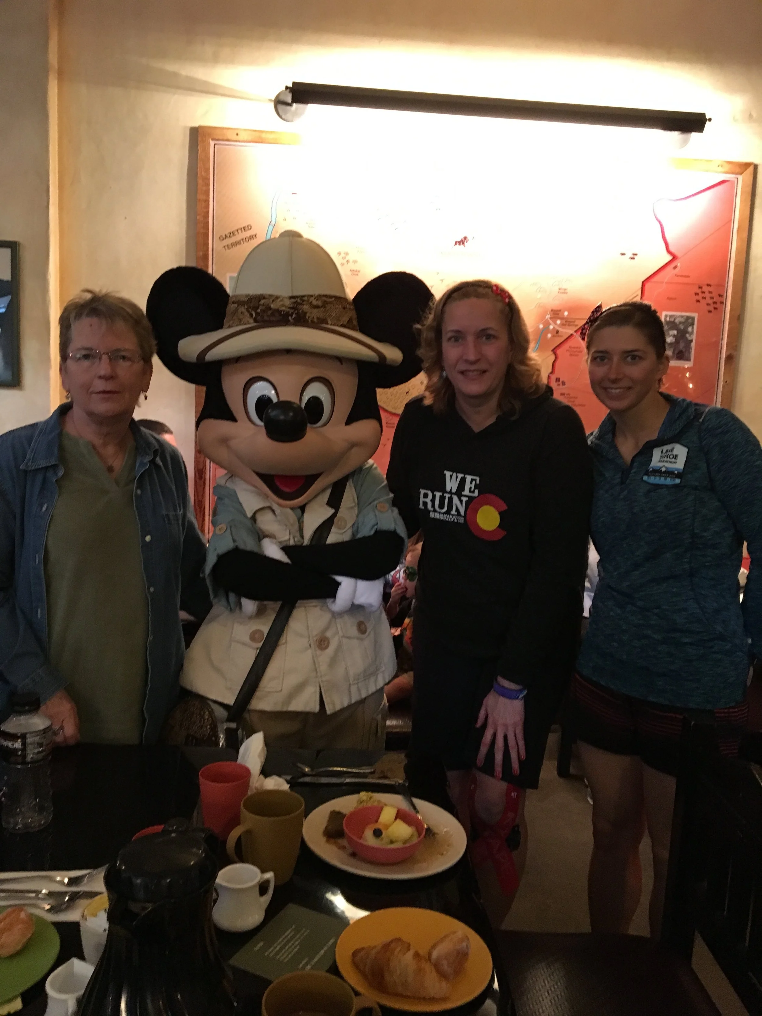 Day after marathon breakfast with my favorite cheerleaders, my grandmother and mom!