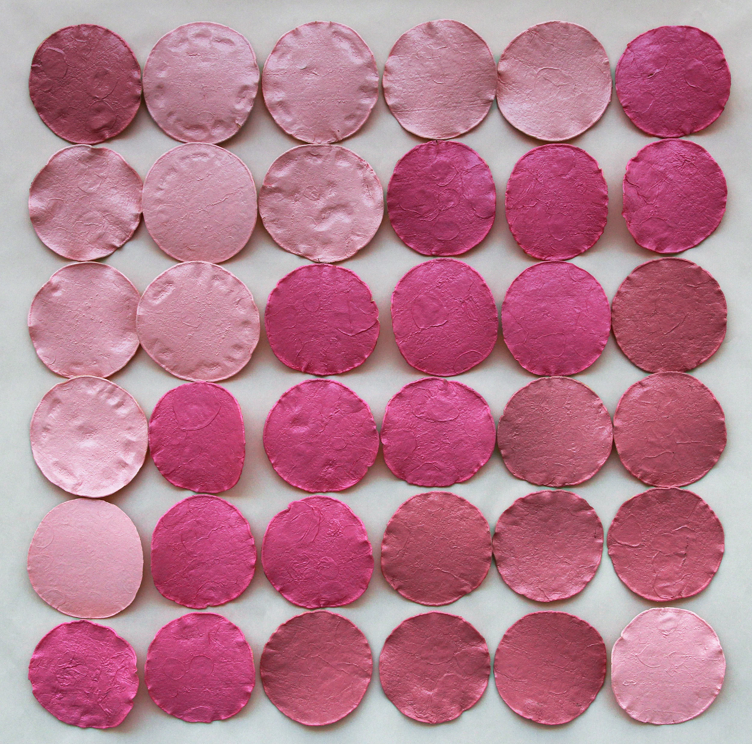 Tortillas pa'l hombre acrylic on corn tortillas