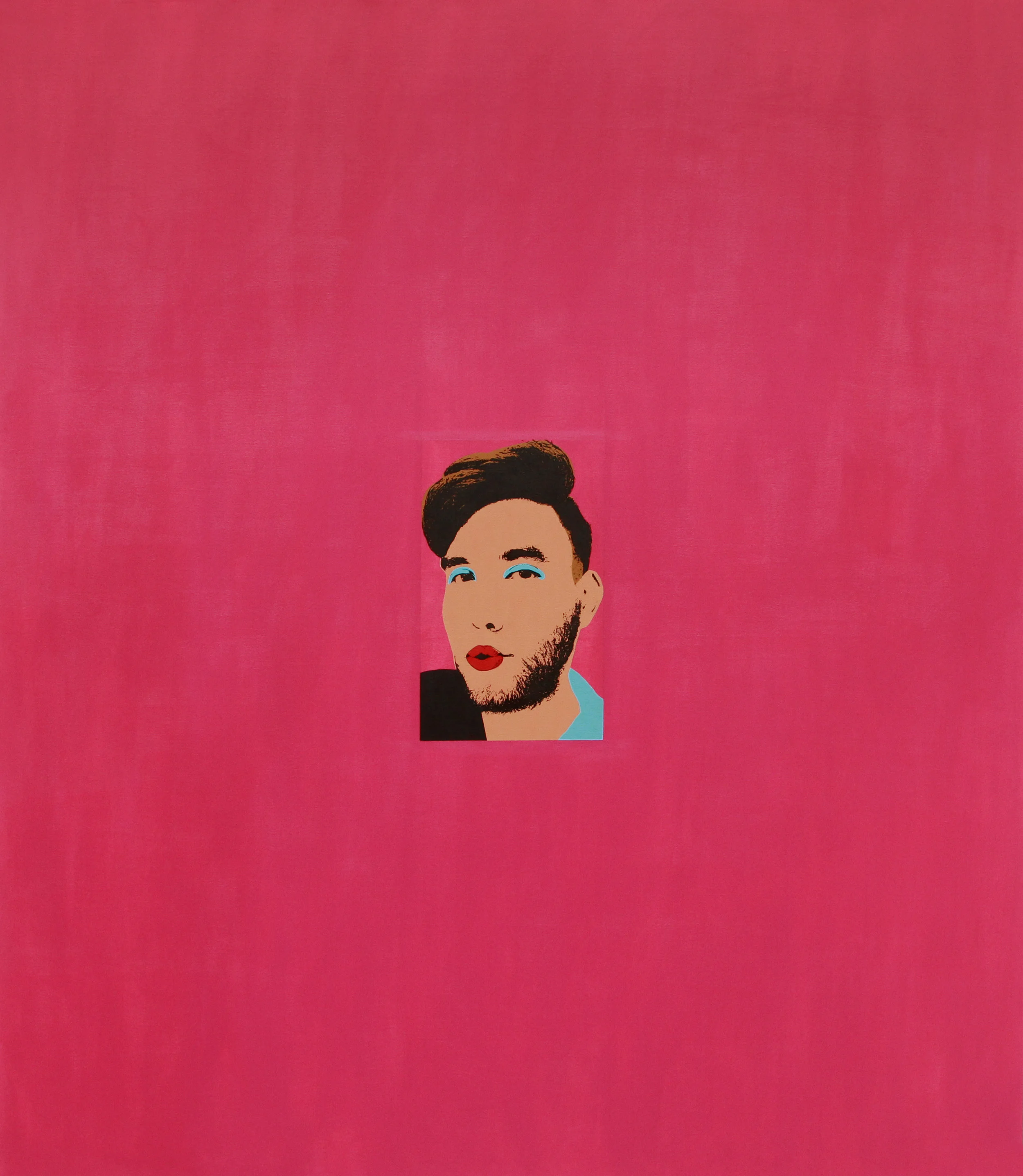 Pink César Bernal acrylic on canvas