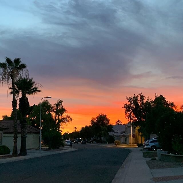 Beautiful sky during my walk the other night. I love being outdoors.