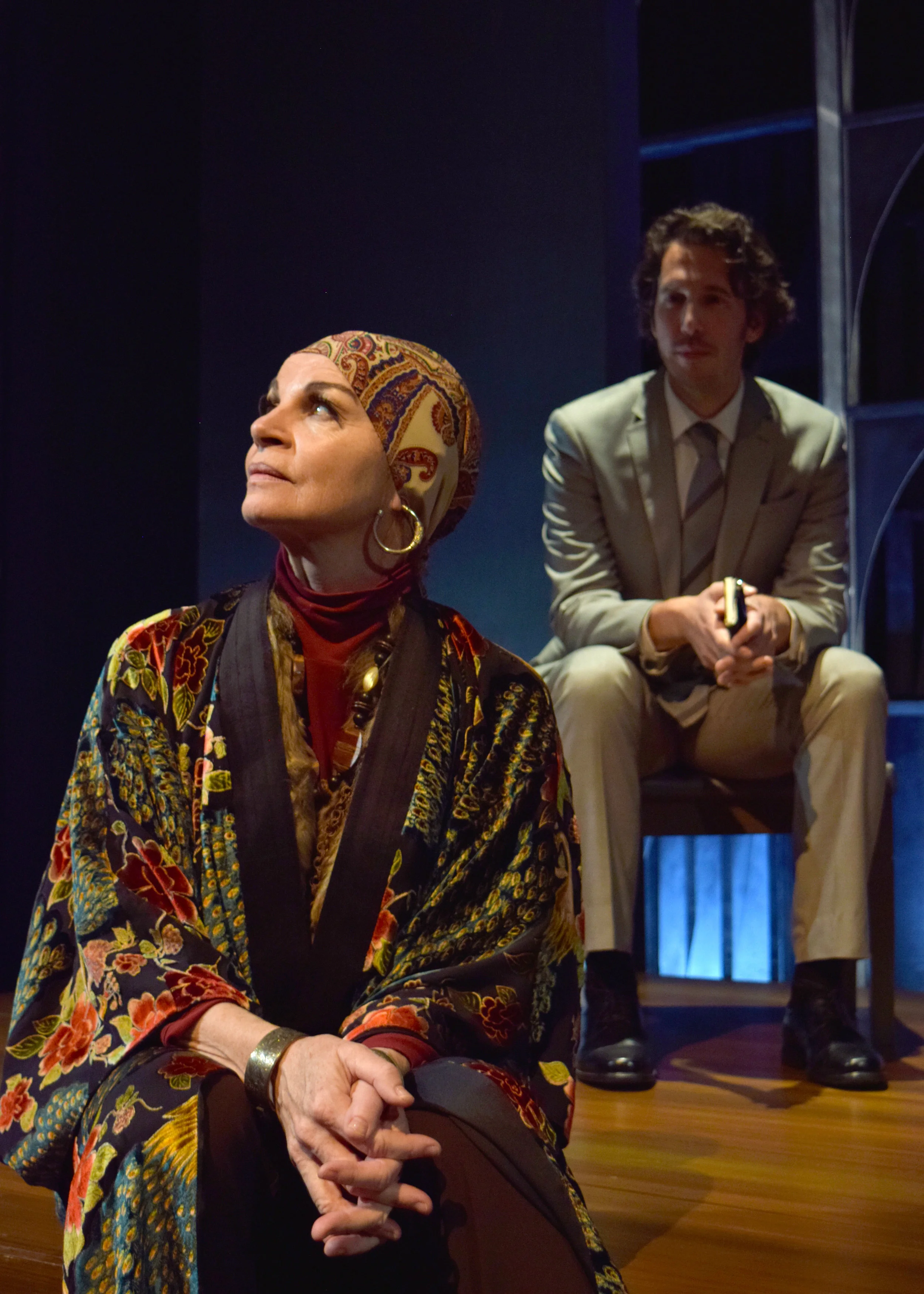 Martha Hackett and James Liebman in the west coast premiere of Edward Albee’s Occupant at the Garry Marshall Theatre. Photo by Chelsea Sutton.