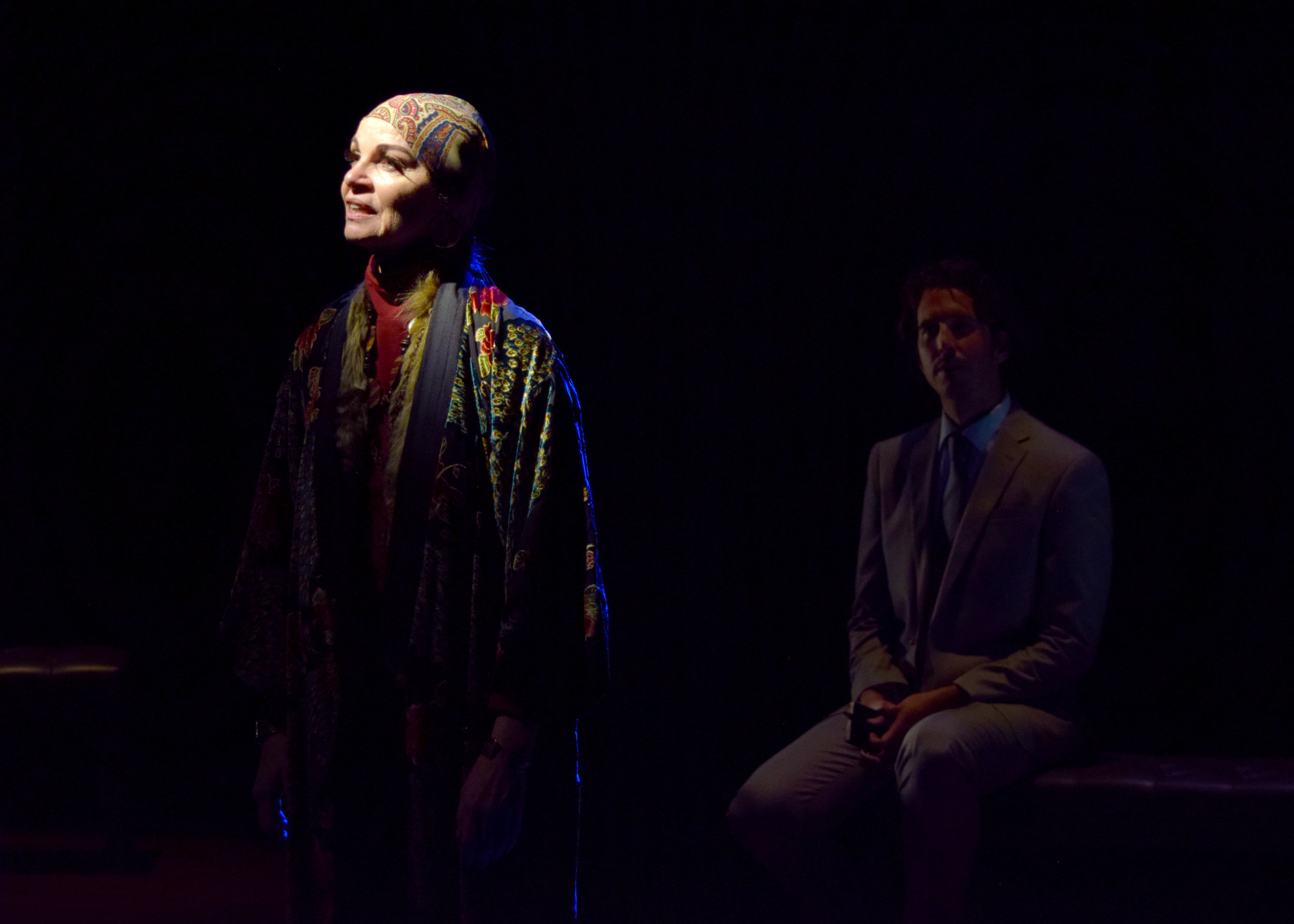  Martha Hackett and James Liebman in the west coast premiere of Edward Albee’s Occupant at the Garry Marshall Theatre. Photo by Chelsea Sutton. 
