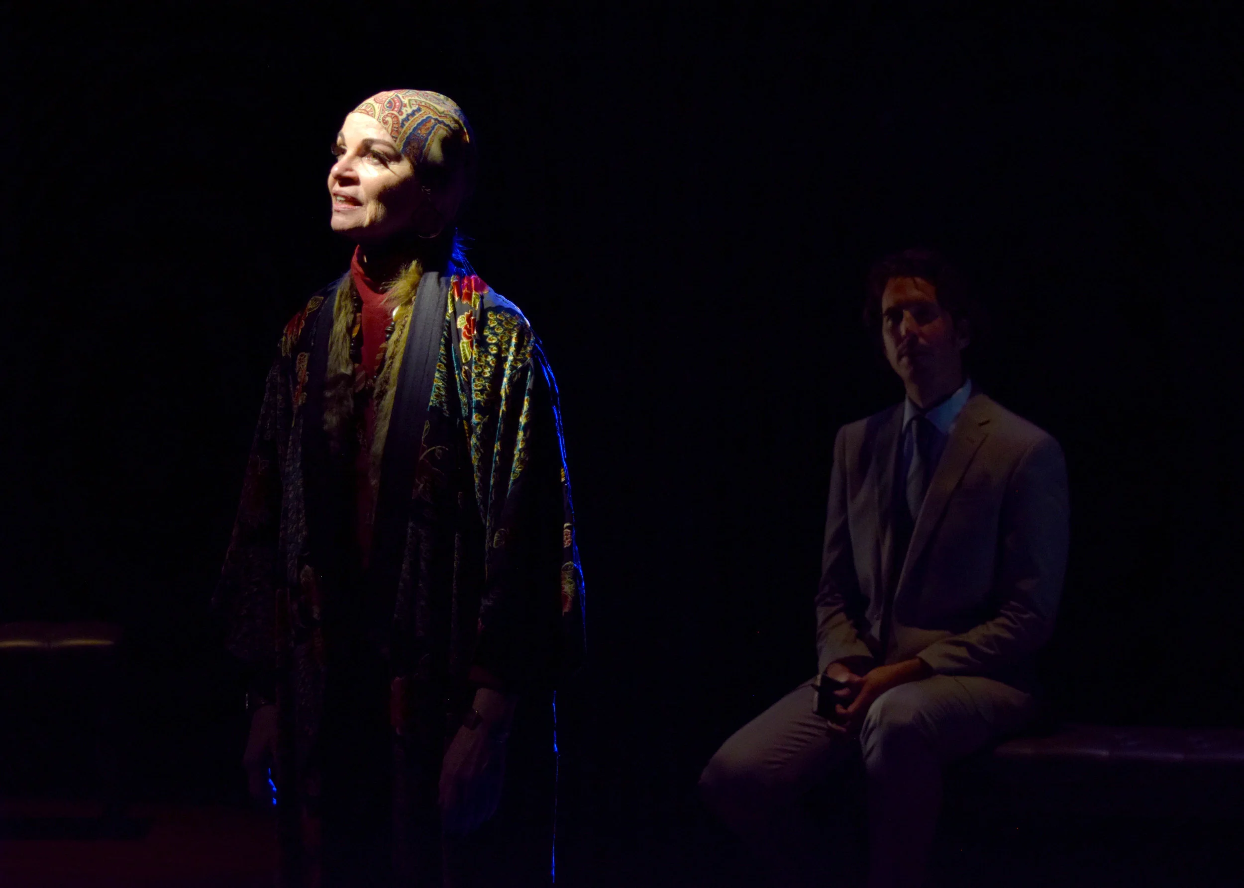 Martha Hackett and James Liebman in the west coast premiere of Edward Albee’s Occupant at the Garry Marshall Theatre. Photo by Chelsea Sutton.