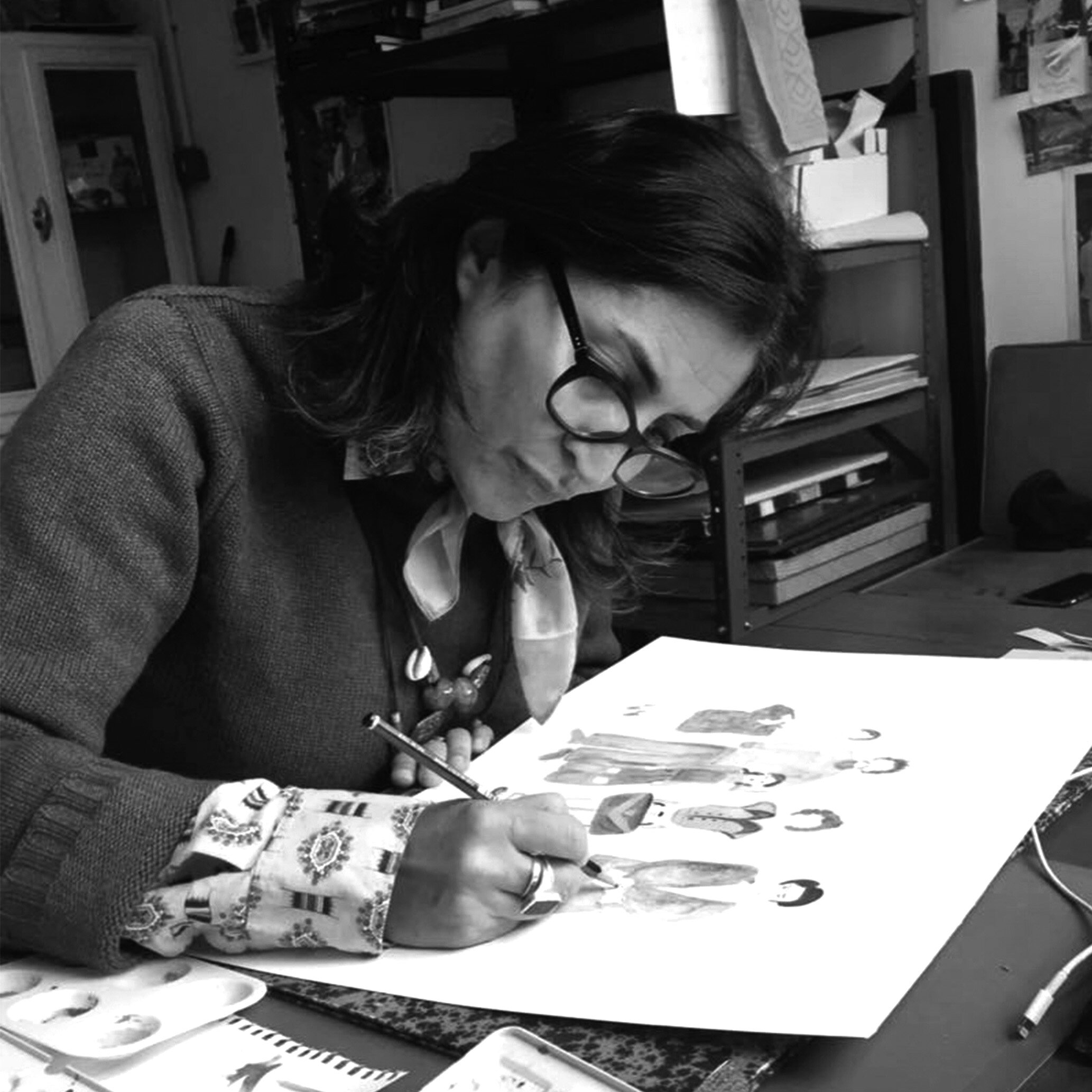 Afsoon is an Iranian born, London based artist. Occident and Orient coexist in her works, which are multi layered and often combine text with images, using various media such as Linocuts, watercolour, photography, collage, and etching. She returns e…