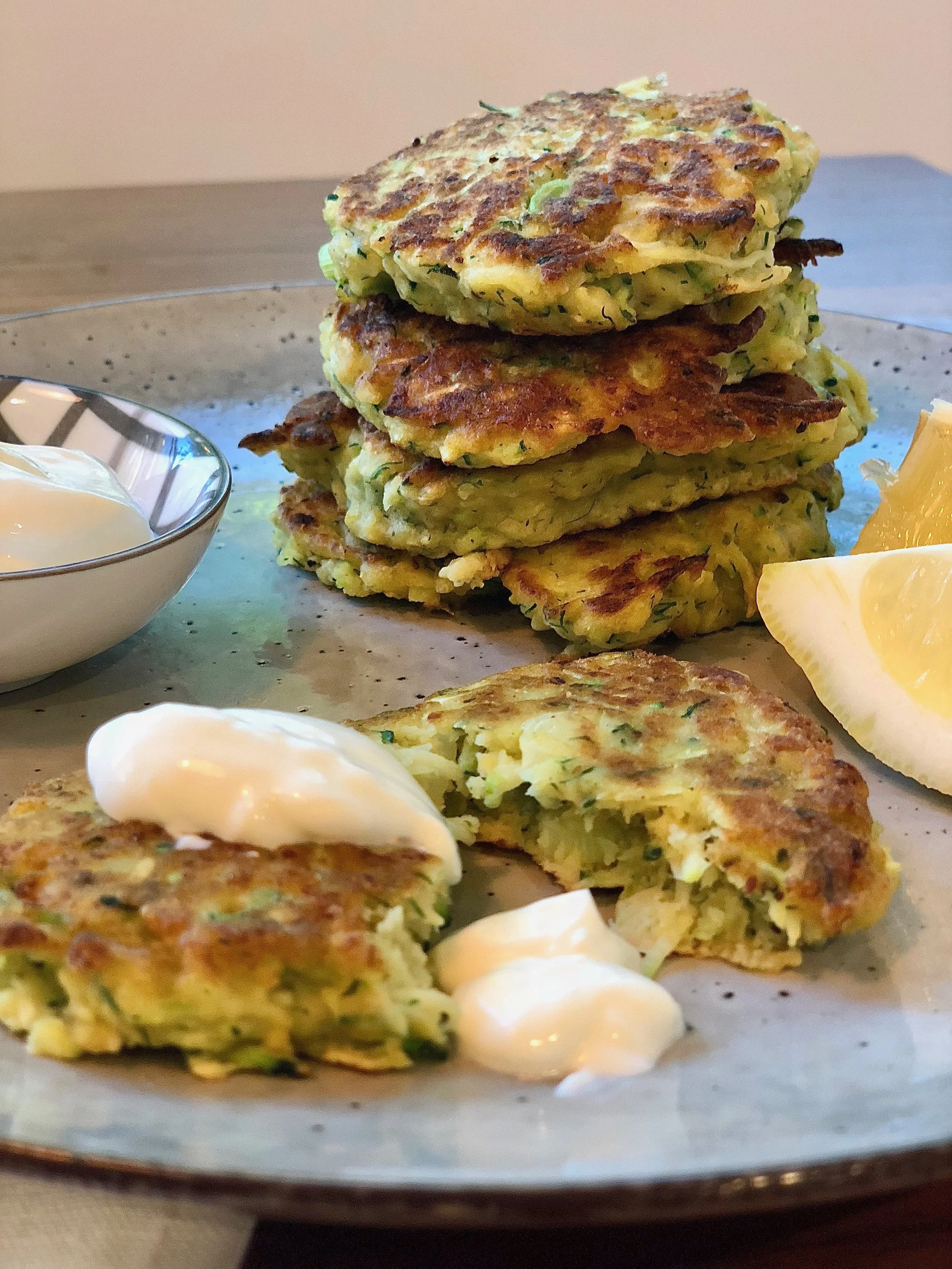 Zucchini & Chickpea Fritters — Romeo & Julienne