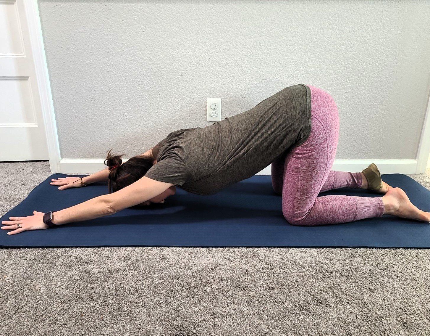 Extended puppy pose (anahatasana)