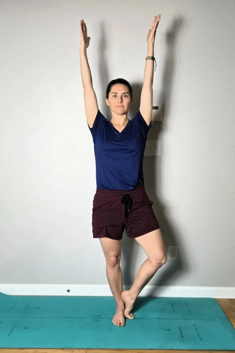 Tree Pose with Toes Down