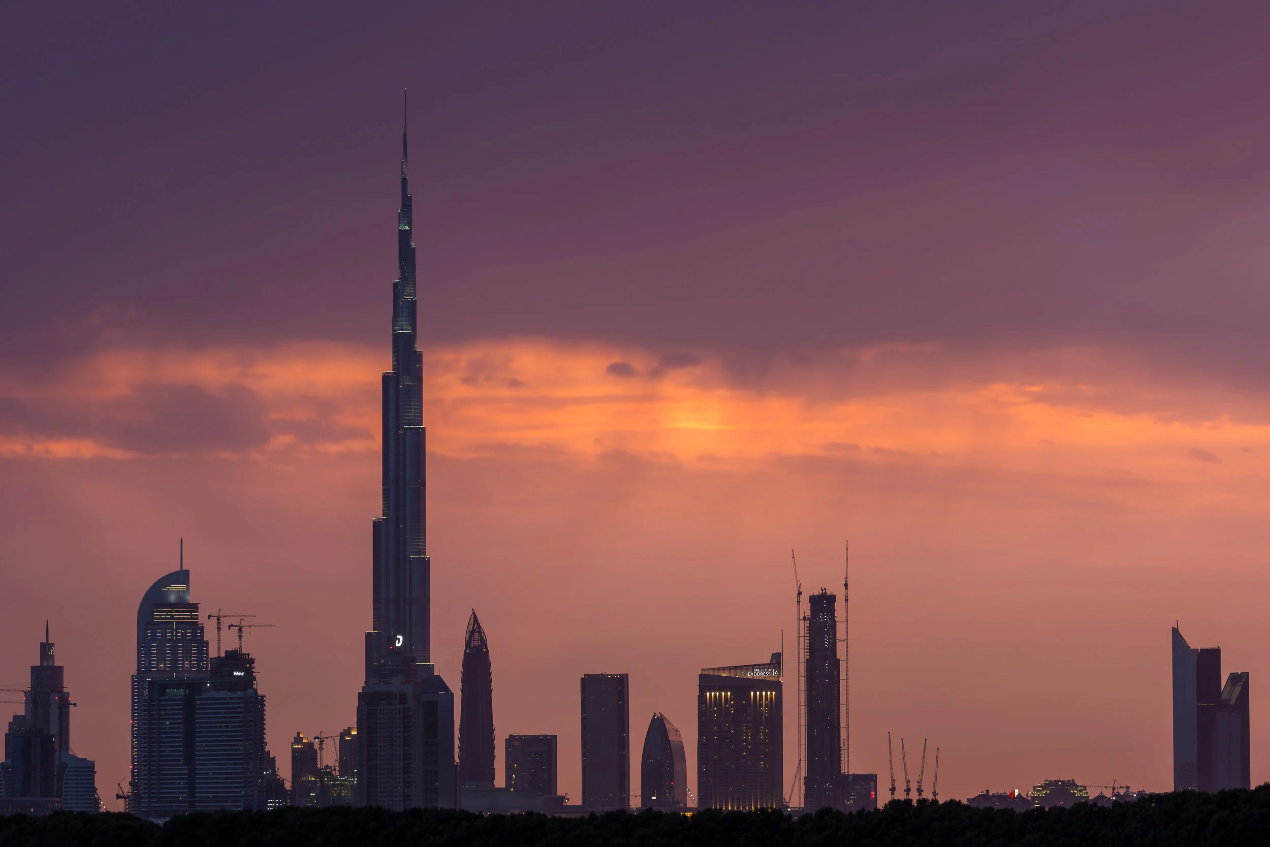 Burj Khalifa at Sunset