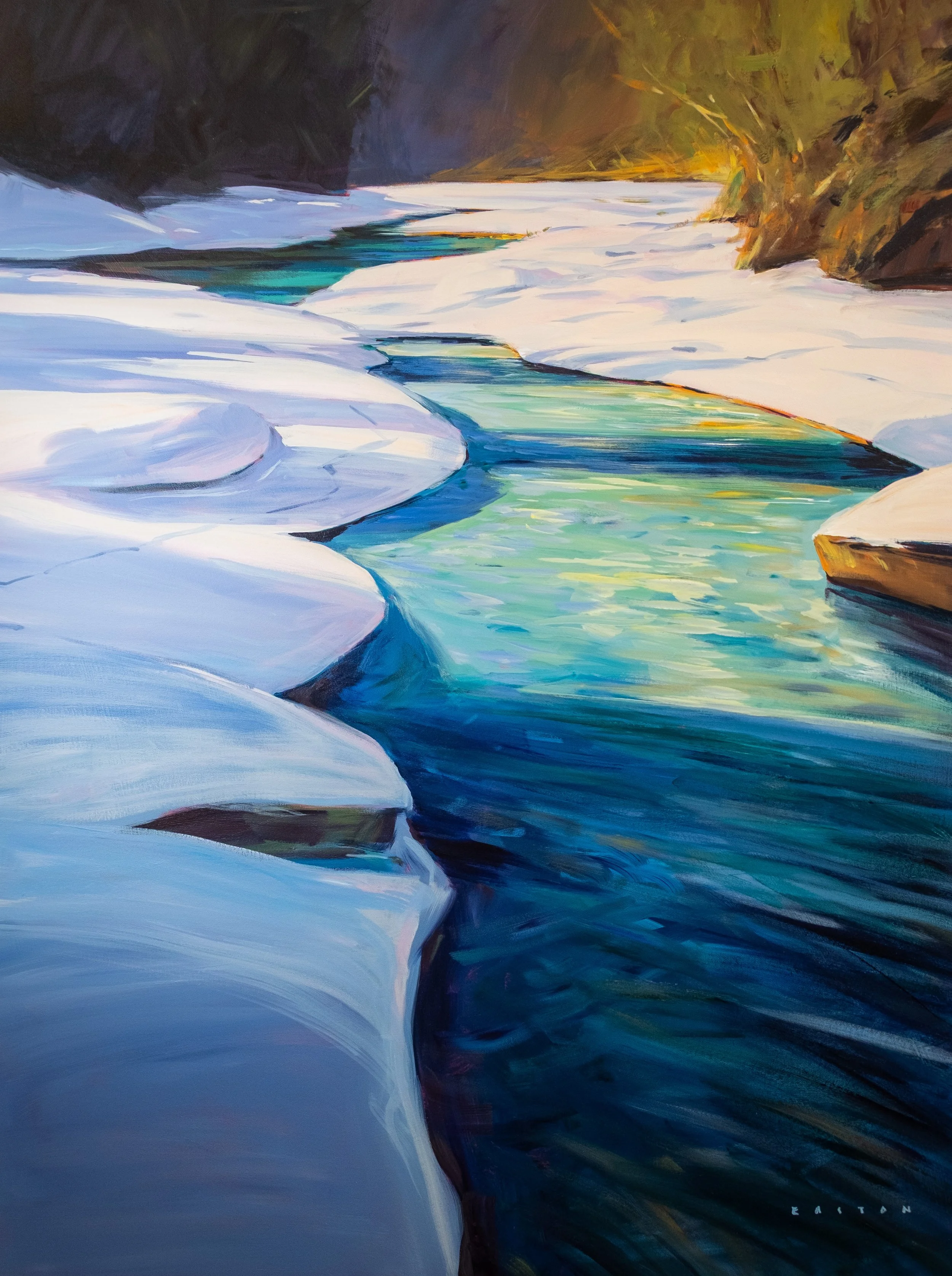 Turquoise creek 48"x36" available