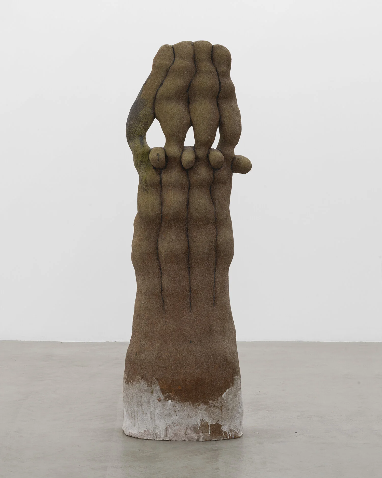   Julia Haft-Candell,  Interlocking Wavy , 2019 Ceramic, 63 x 18 x 14 inches.  