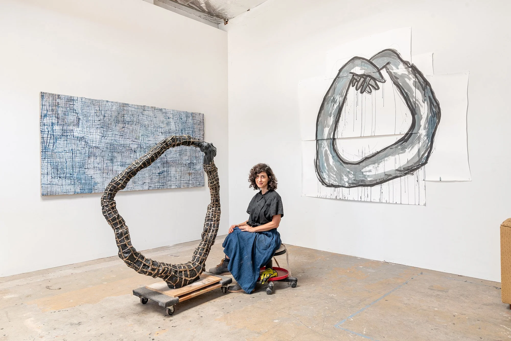 Julia Haft-Candell, Studio view. Photo credit: Mason Kuehler.