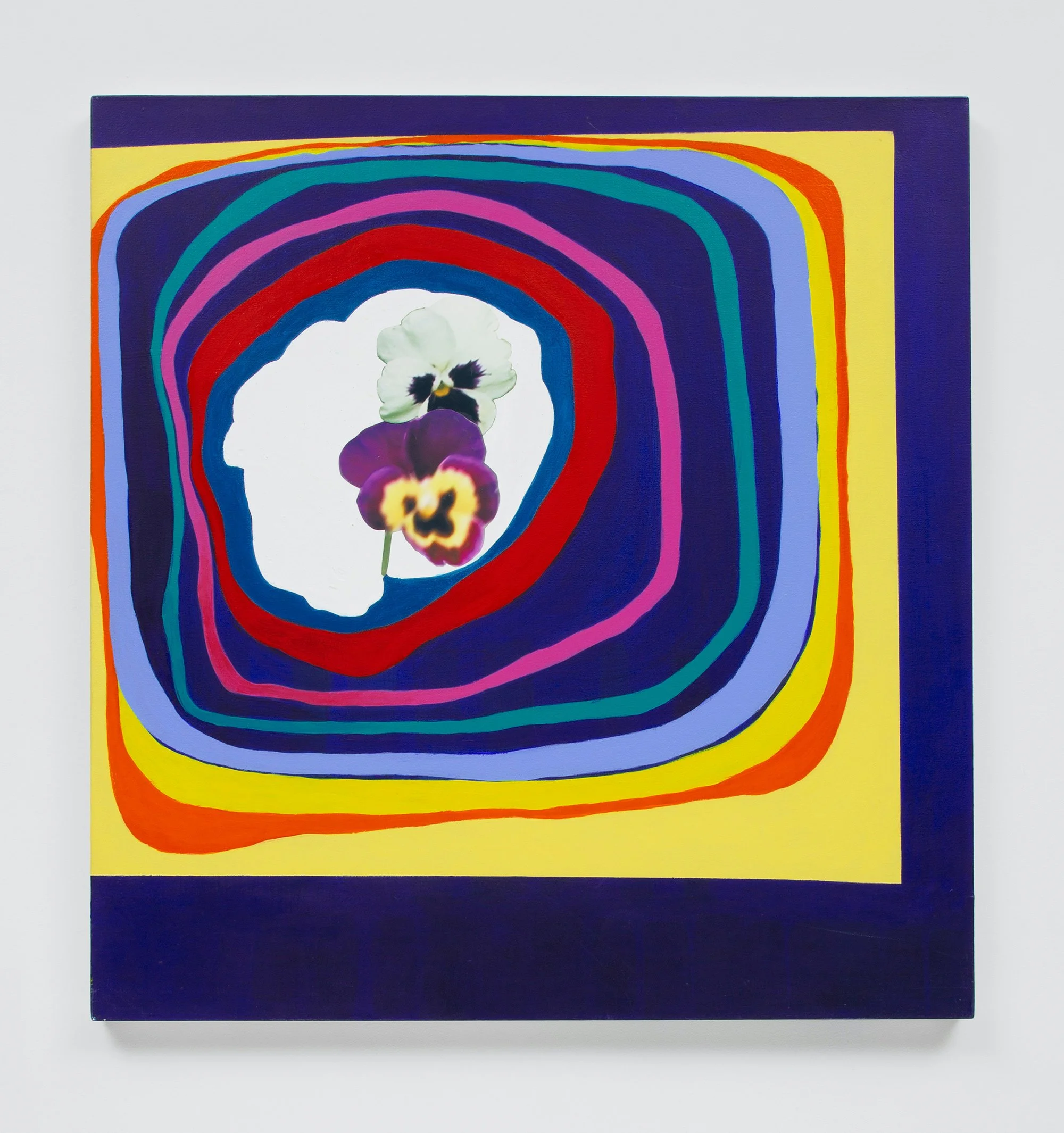 Rochelle Feinstein,  Paintings Littlest Victims , 2003, Acrylic, laser print on canvas, 40 x 38 inches. Photo credit: Gregory Carideo.