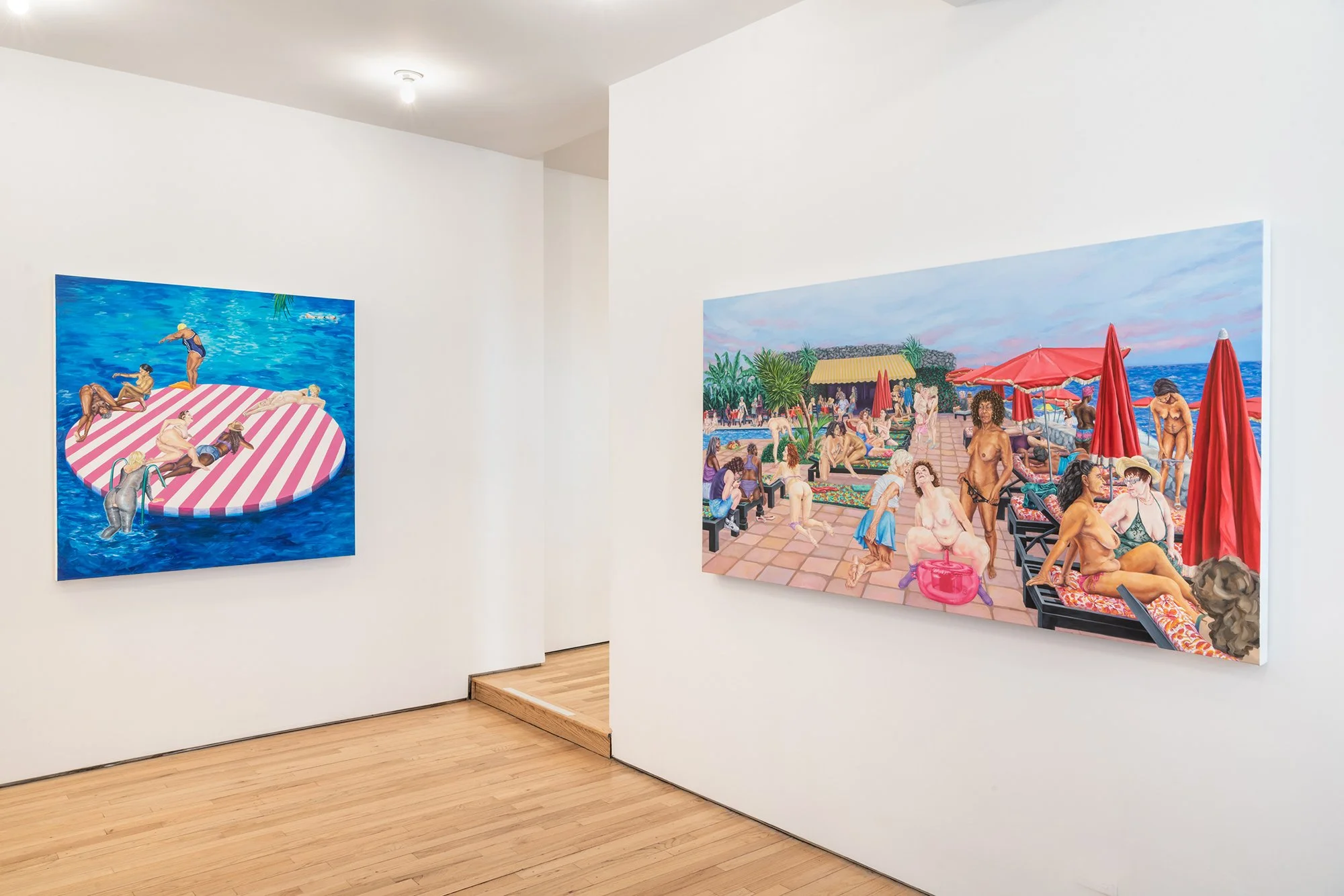 Samantha Nye,  Attractive People Doing Attractive Things in Attractive Places , 2022 (installation view). Photo credit: Adam. Reich.