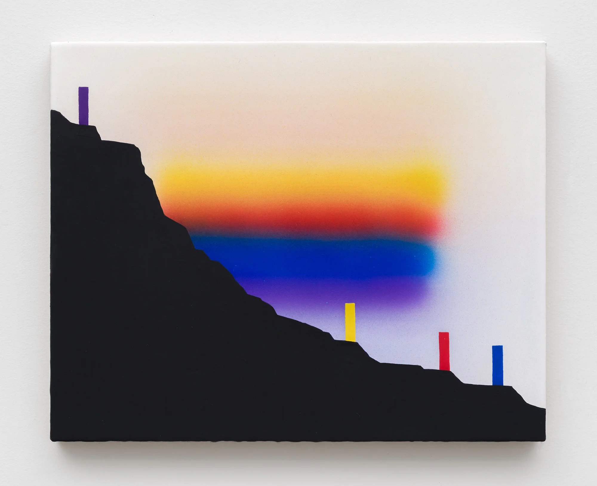   Adam Henry,  Ascension Projection , Synthetic polymers on linen, 13 1/2 x 16 1/4 inches. Photo credit: Charles Benton.  