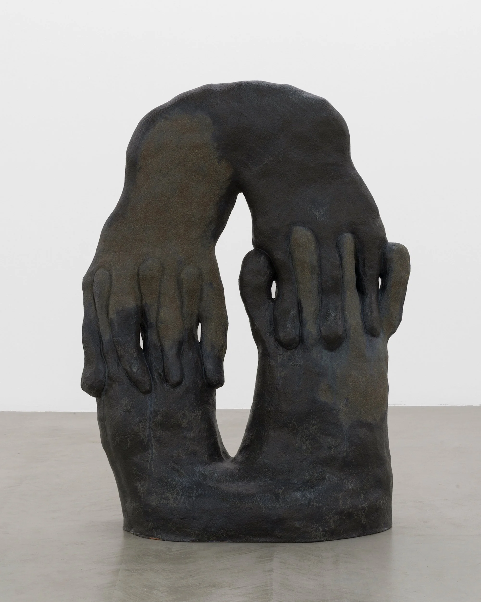 Julia Haft-Candell,  Interlocking Arch , 2019, Ceramic, 52 1/2 x 38 x 19 inches.