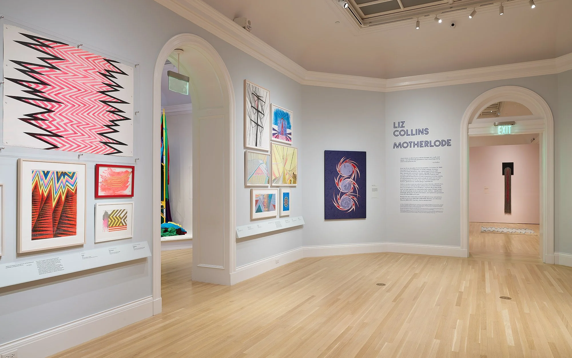   Liz Collins,&nbsp; Motherlode , 2025&nbsp;(installation view),&nbsp;RISD Museum,&nbsp;Providence, RI.  