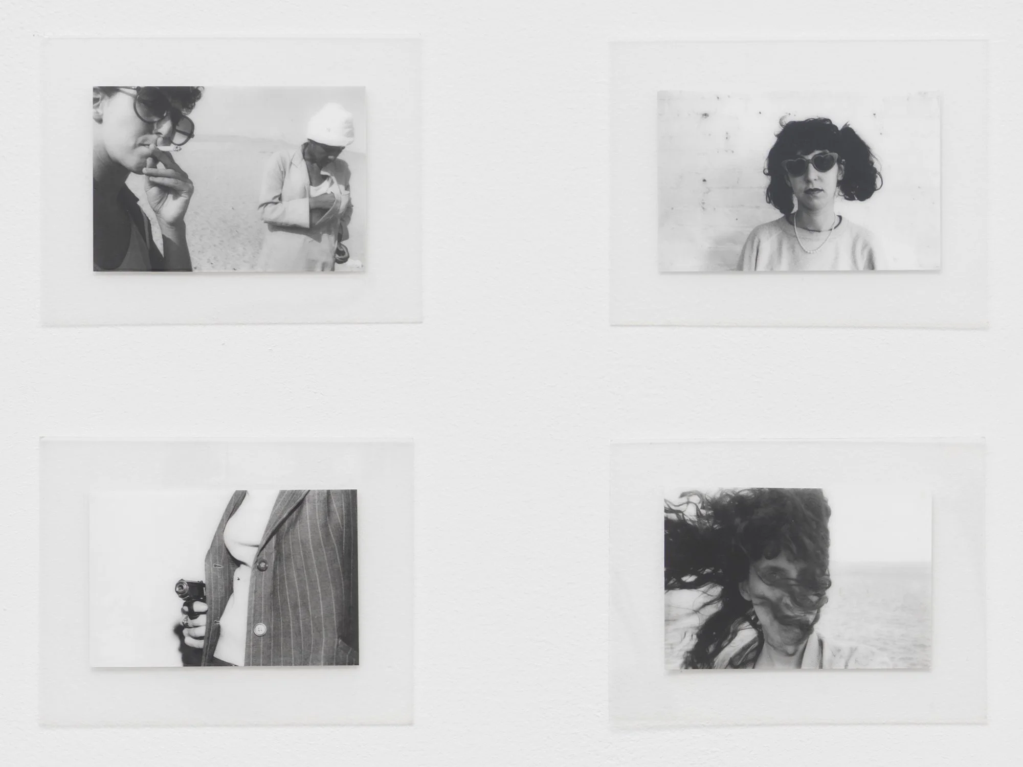   Abby Robinson,  AutoWorks , ca. 1971–2010s (detail), Gelatin silver prints, laminated, 3 x 4 inches (each). Photo credit: Matt Grubb.  