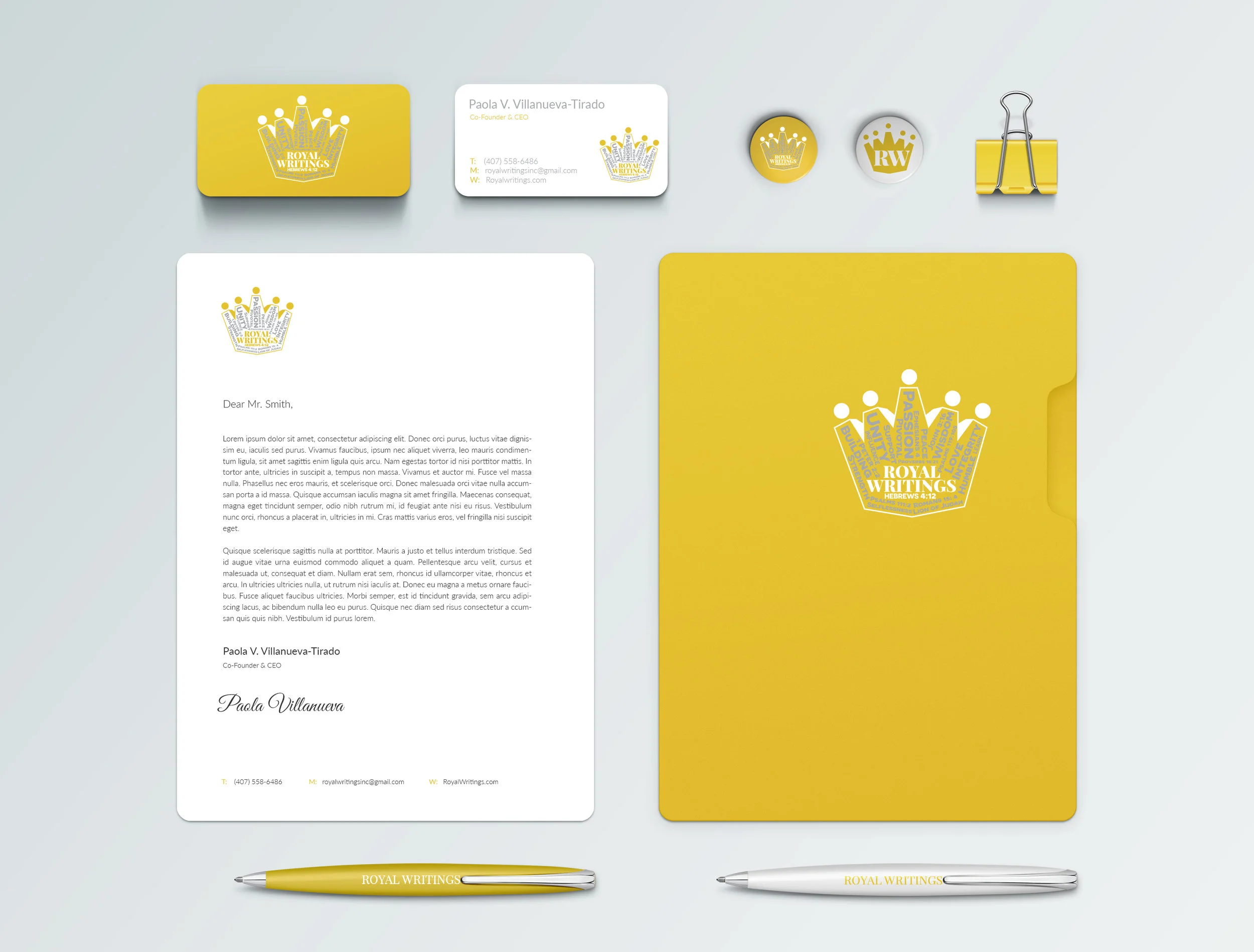 Royal Writings - Identity Package