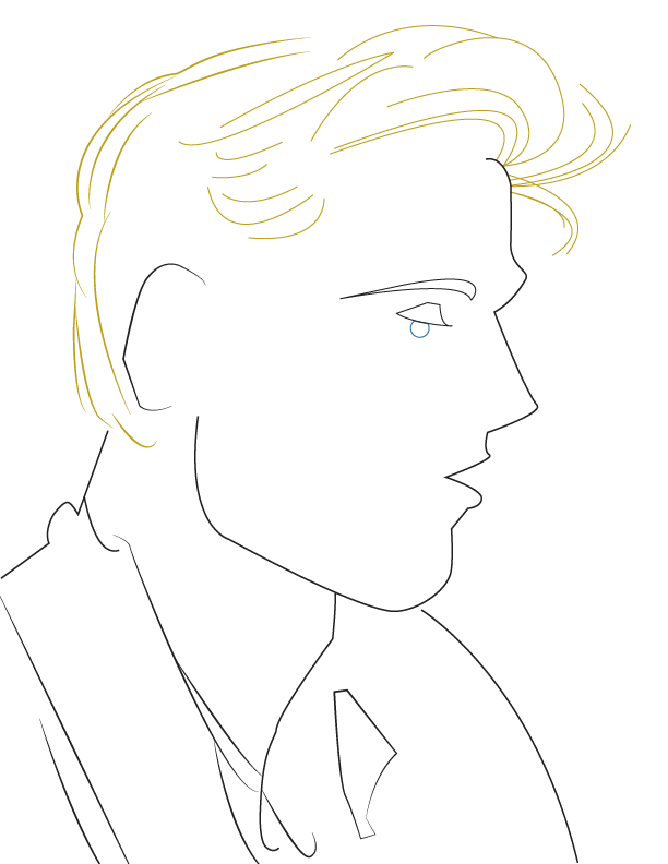 Line Drawing Self Portrait