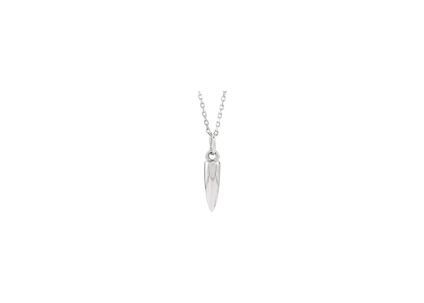 Geometric drop pendant, 16-18" chain