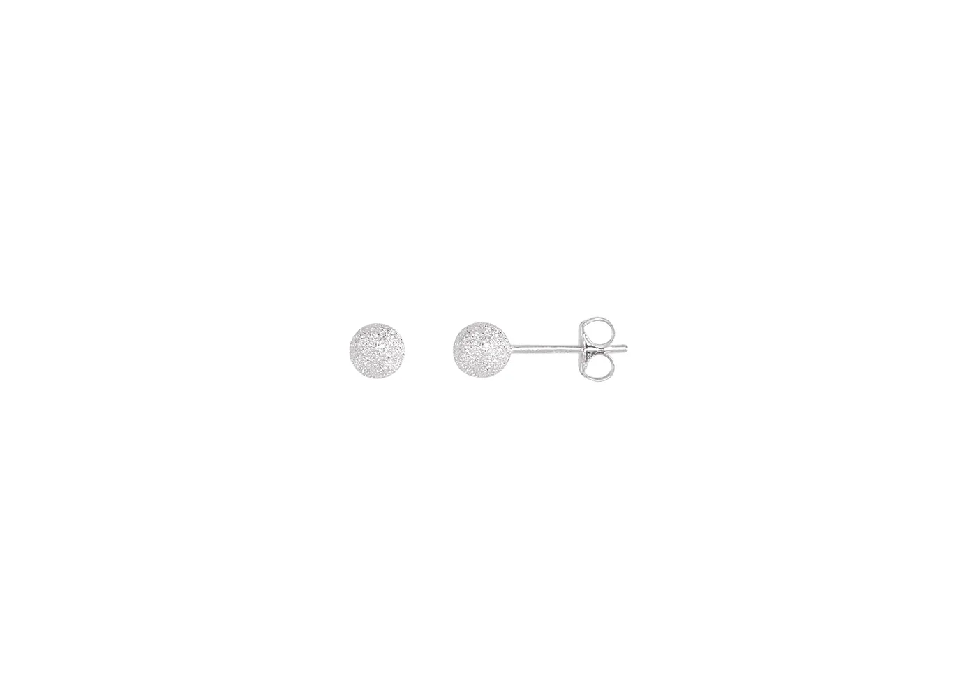 5mm stardust ball earrings