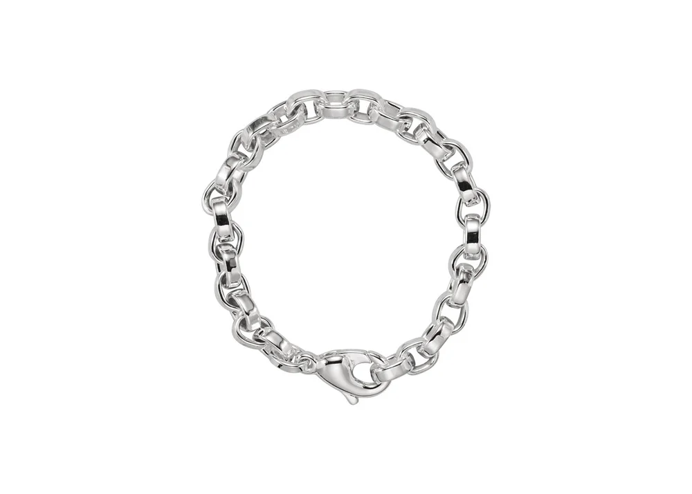 Flat link cable bracelet, 6.75mm, 7