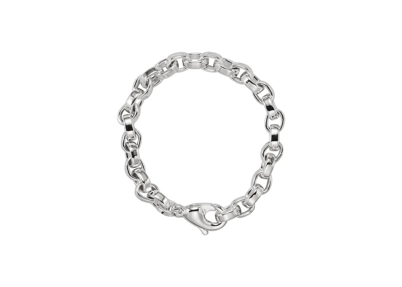 Figaro anchor bracelet chain 3.75mm width with lobster clasp — Vent