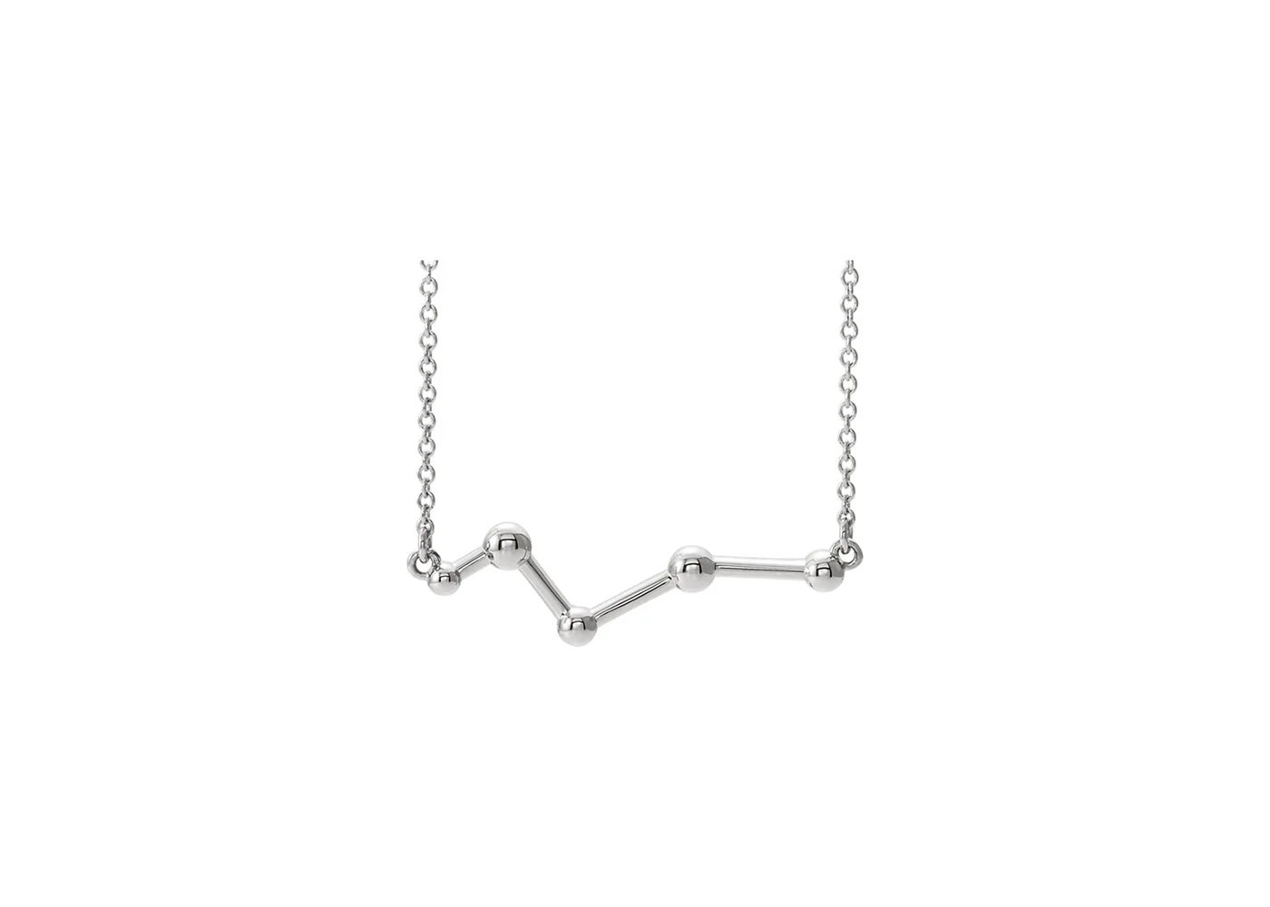 Constellation bar necklace, 18" chain