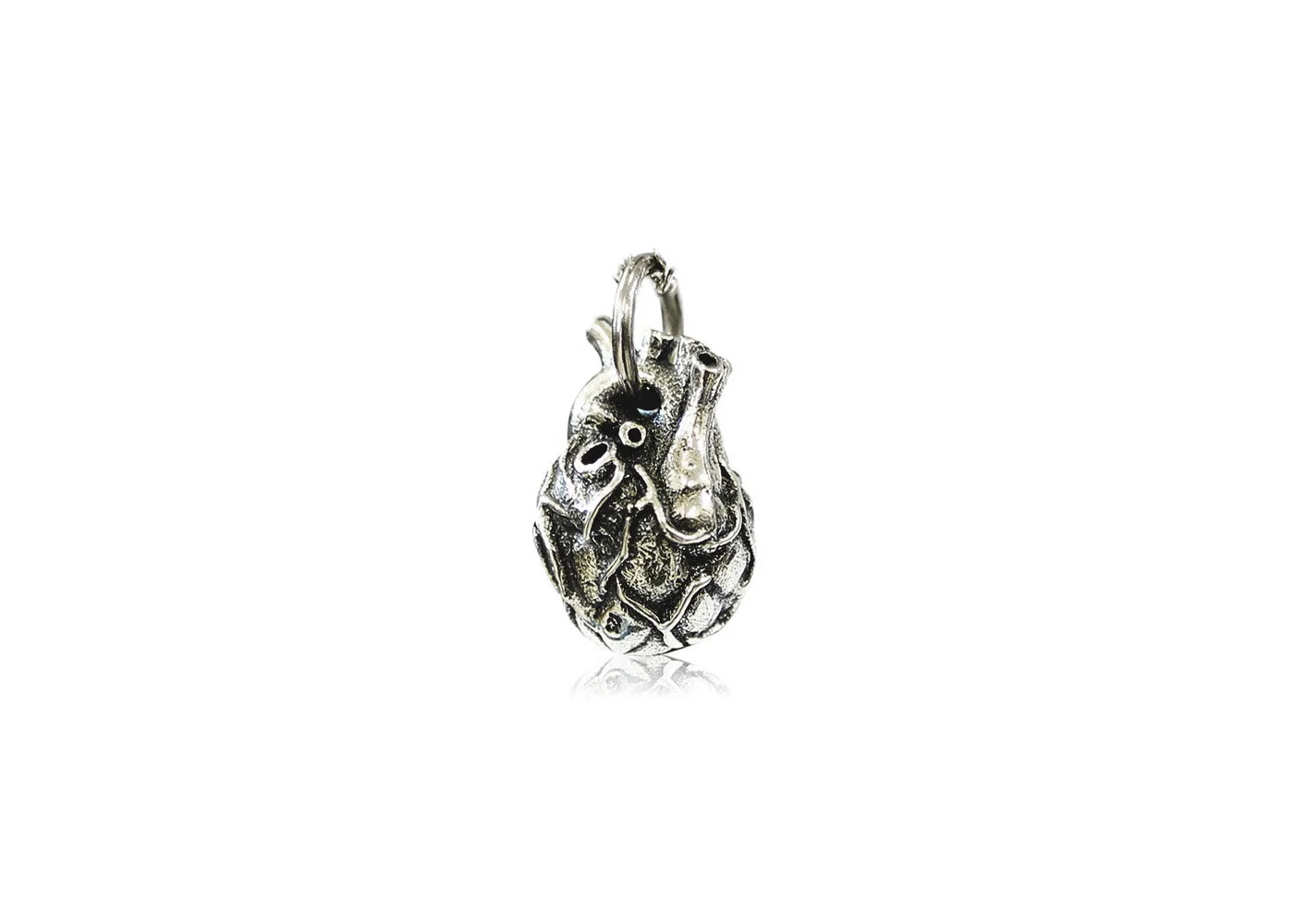 Small anatomical heart pendant
