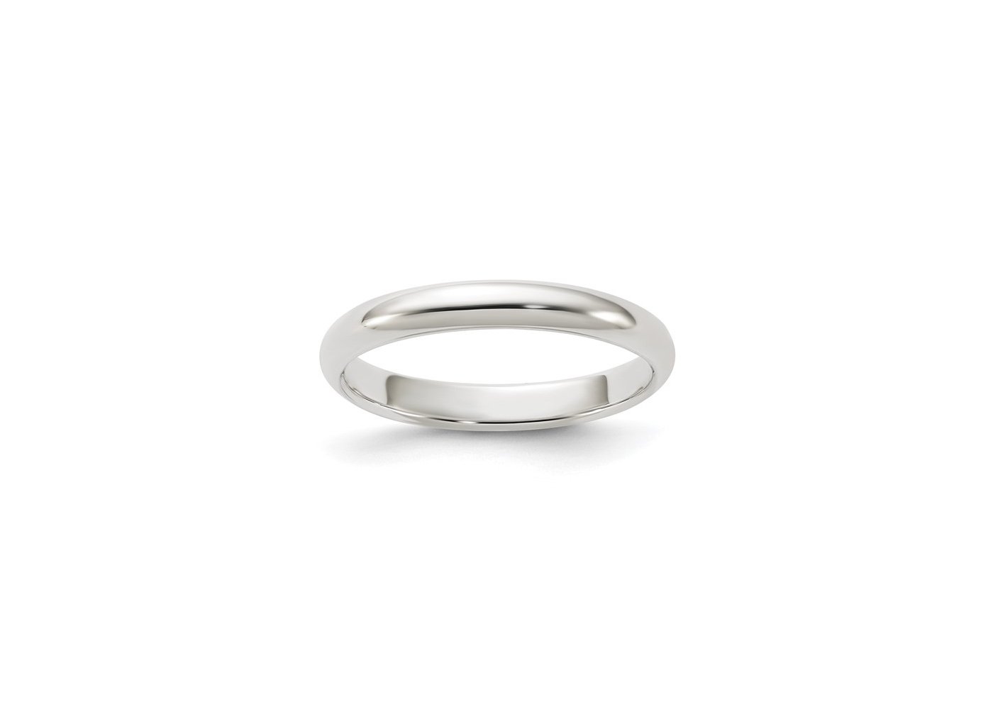 3mm half round band, flat inside