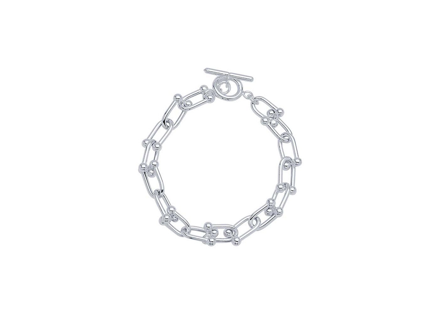 6.3mm Jax link chain bracelet w/ toggle clasp
