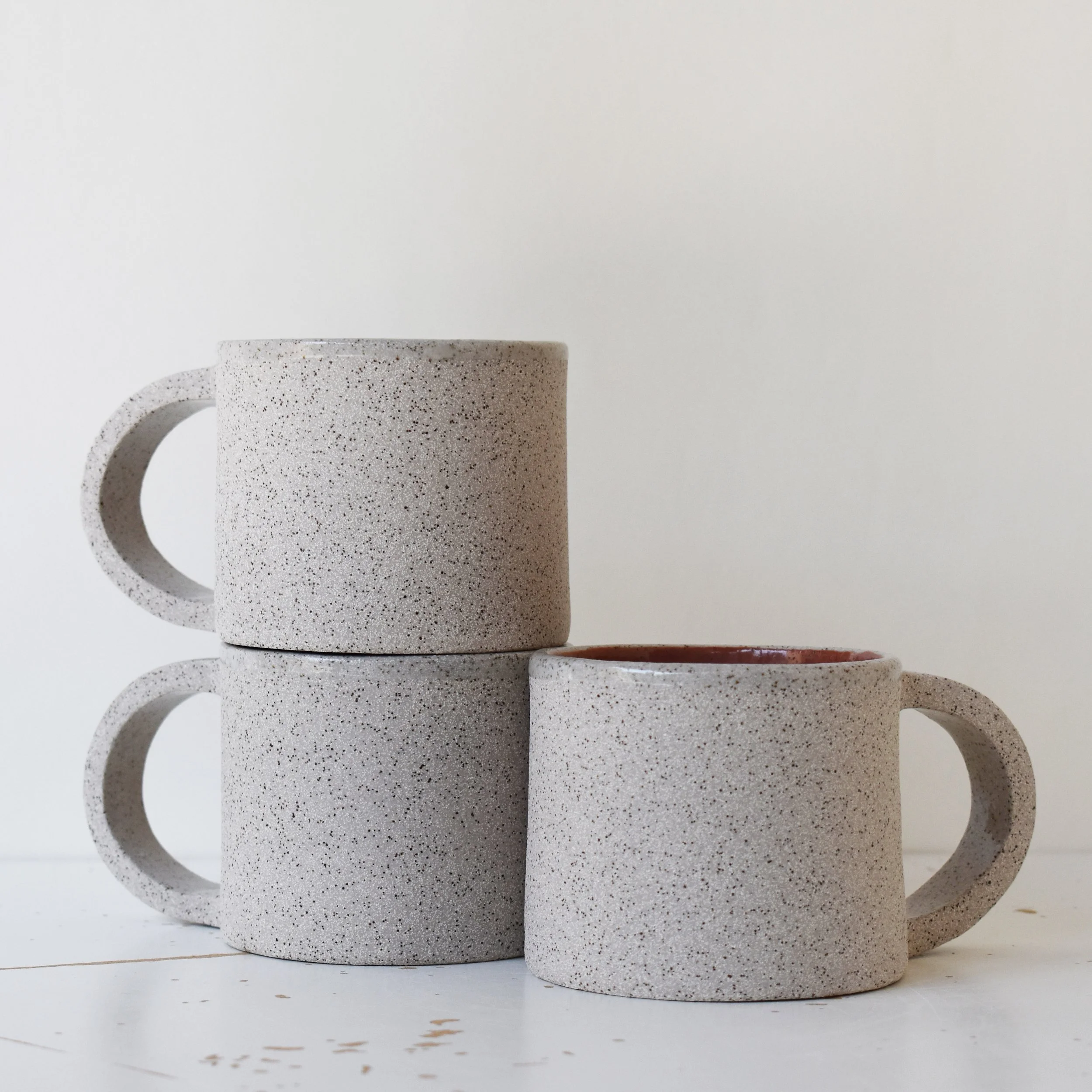 speckle and terracotta