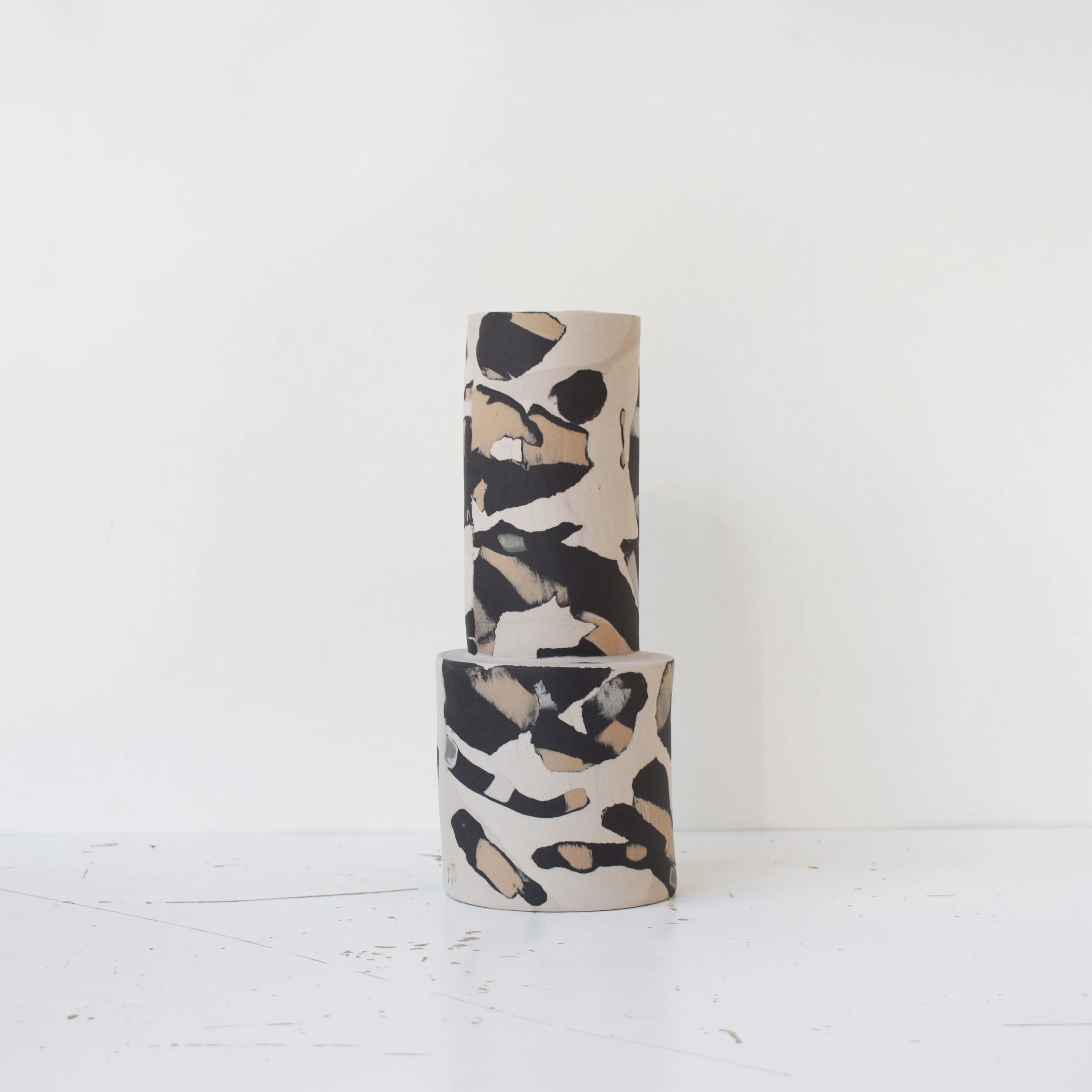 archive -  multi collage vase