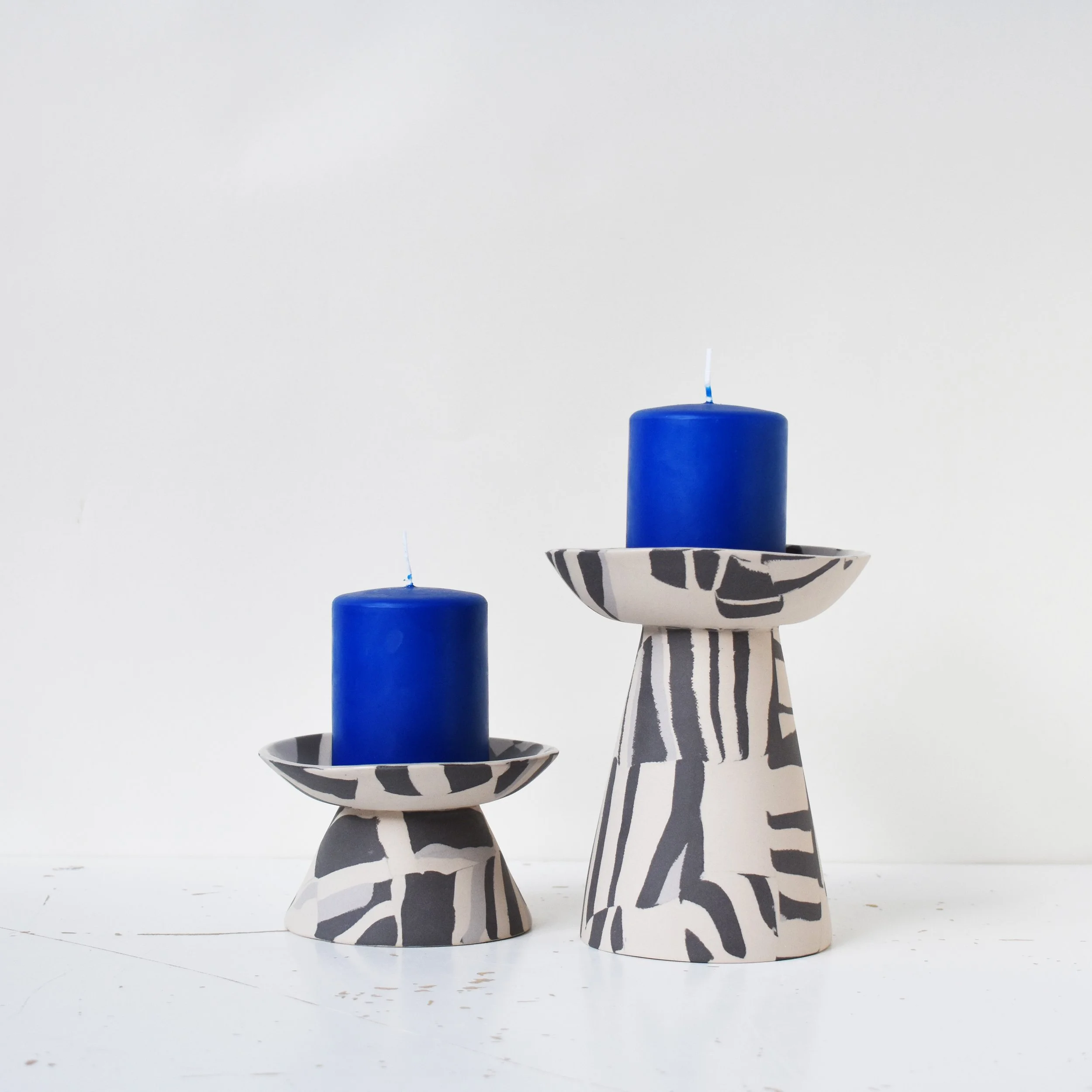 archive - patchwork candle stick set