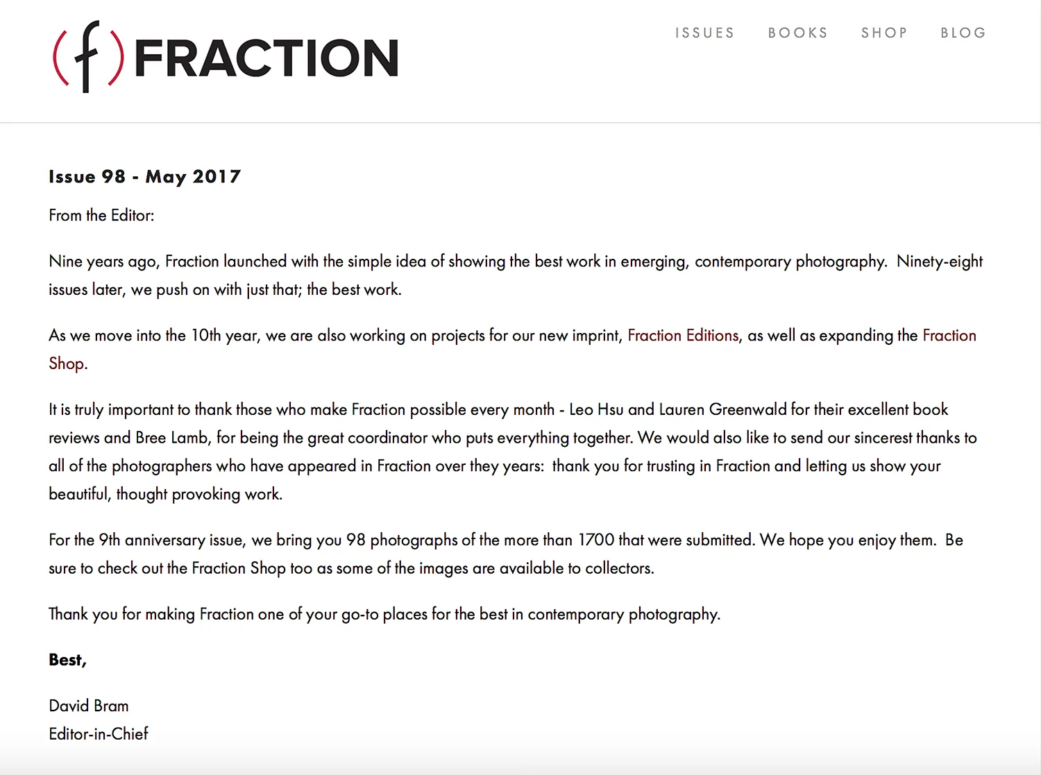 Fraction Issue 98