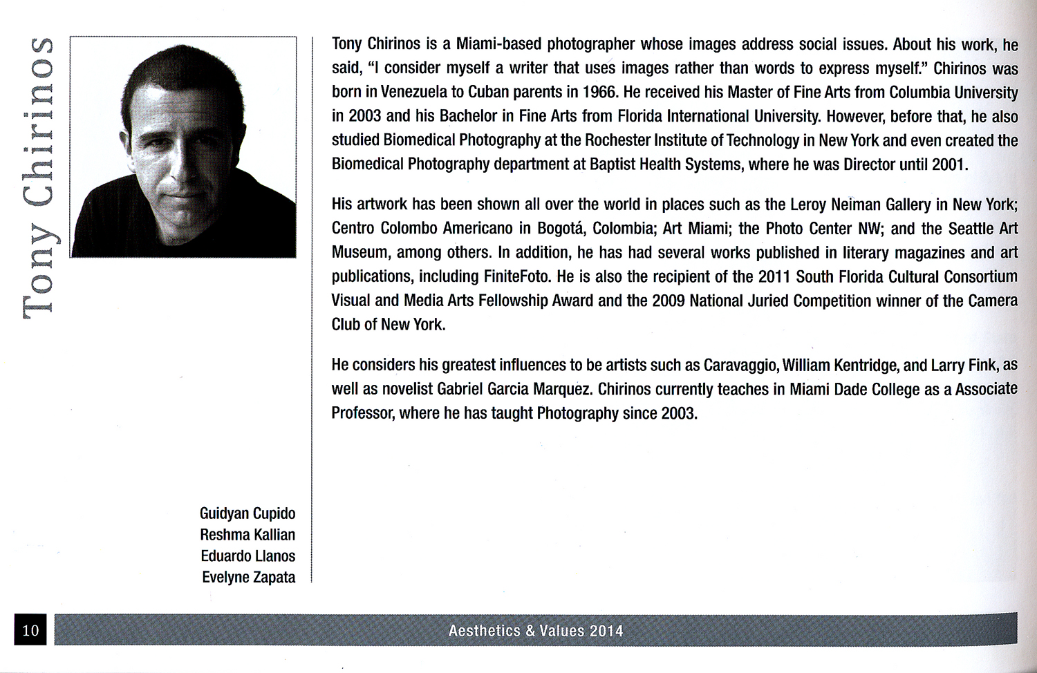 Aesthetics & Values 2014