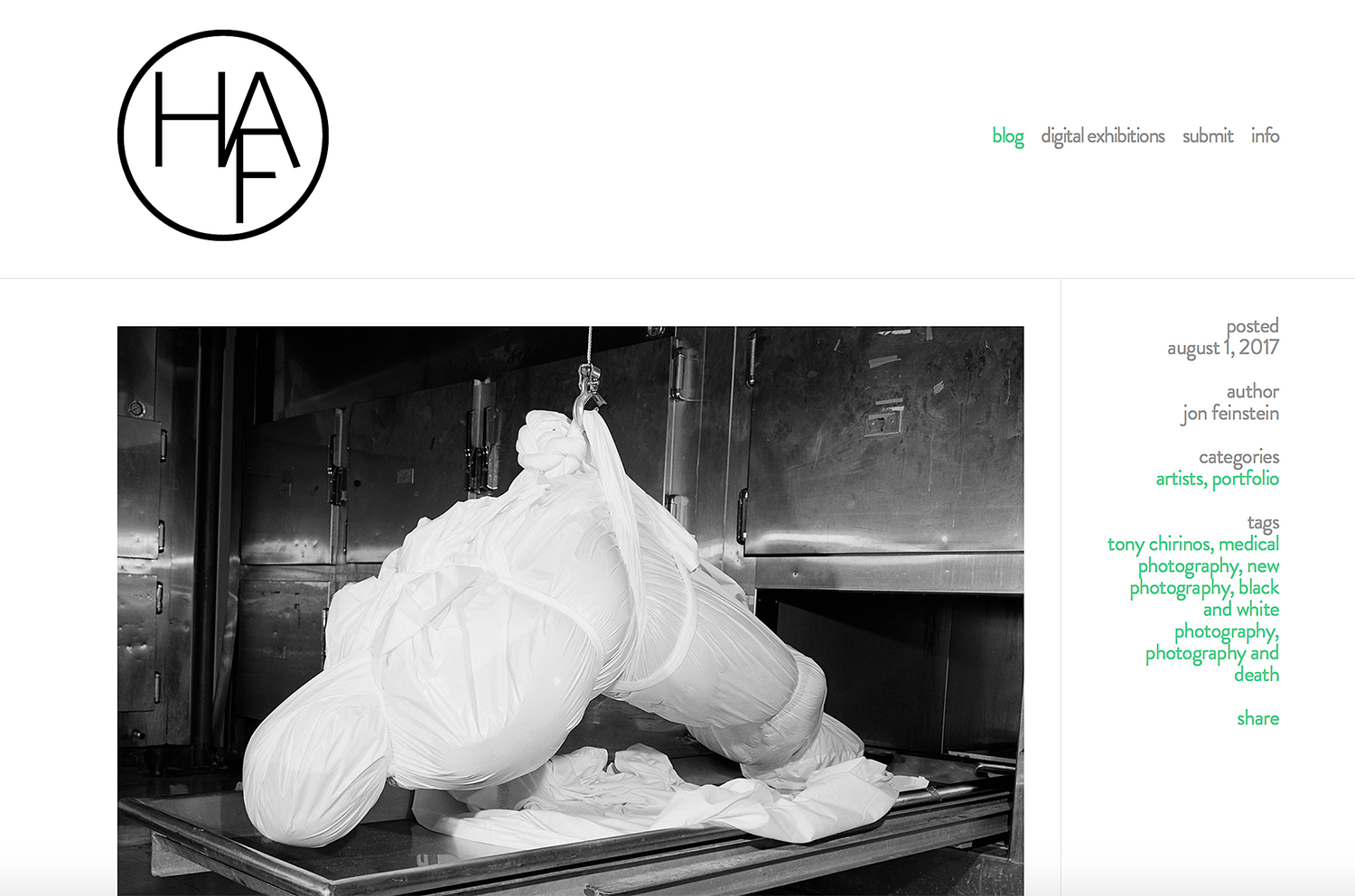 Humble Arts Foundation, blog Death and Tenderness