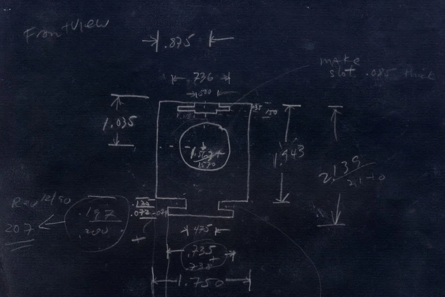 Drawing, specs for the view finder