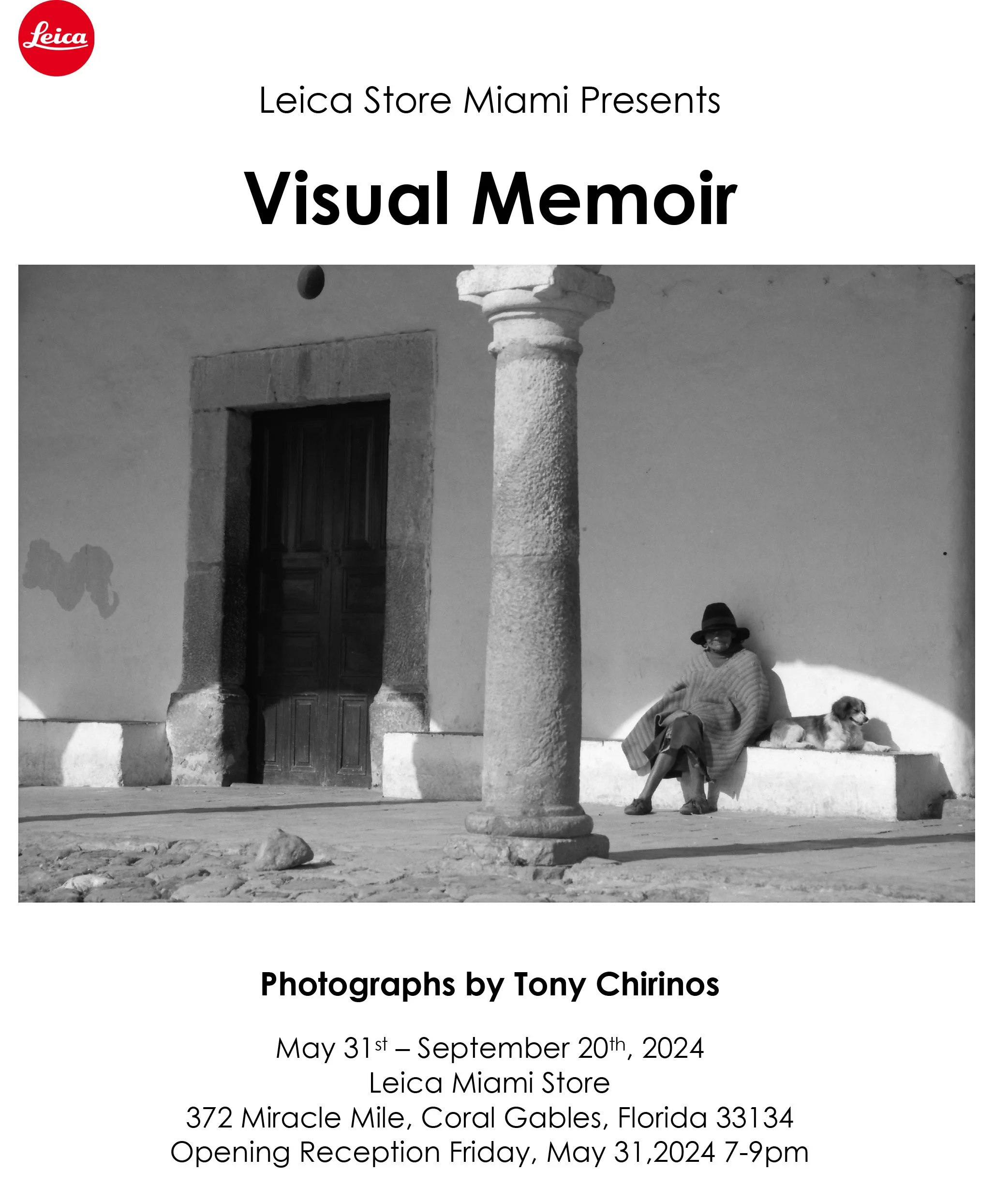 Visual Memoir, Leica Miami Store, May 31 - September 20, 2024