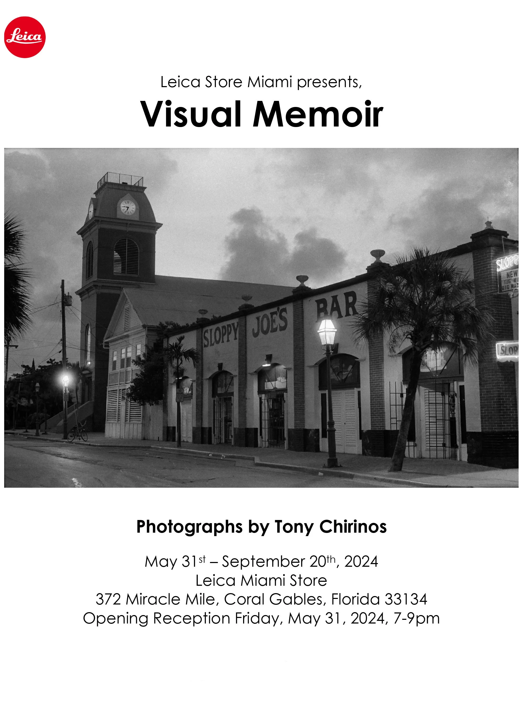 Visual Memoir, Leica Miami Store, May 31 - September 20, 2024