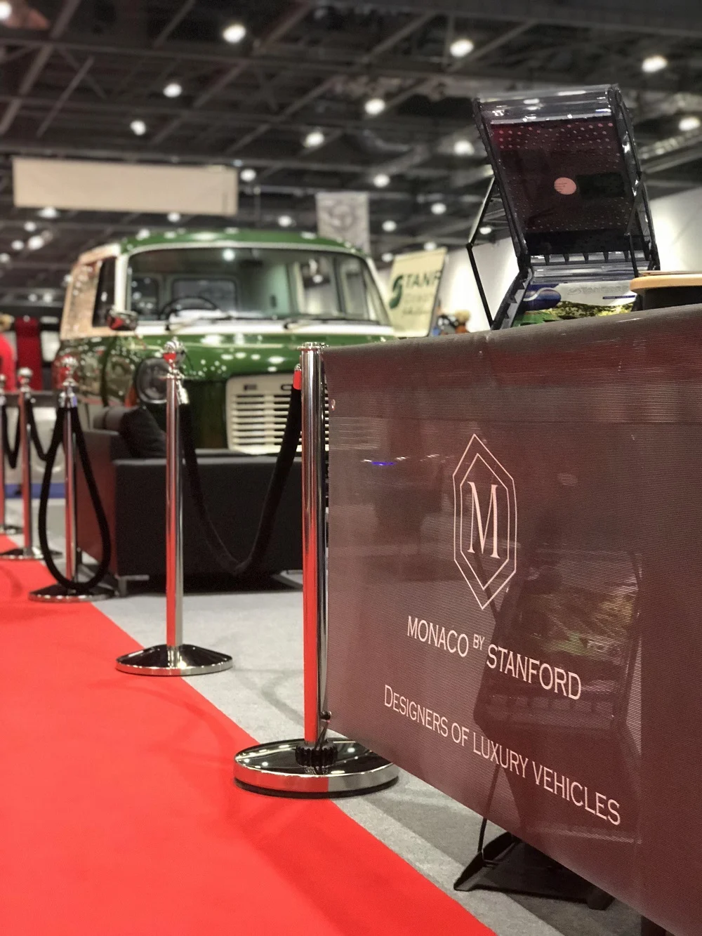 Luxury Mercedes Sprinter, V-Class and MK1 Ford Transit at the London Classic Car Show