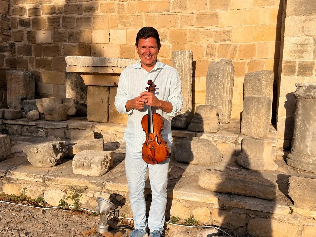 Getting ready to my third concert at the Pharos chamber music Festival 🧡