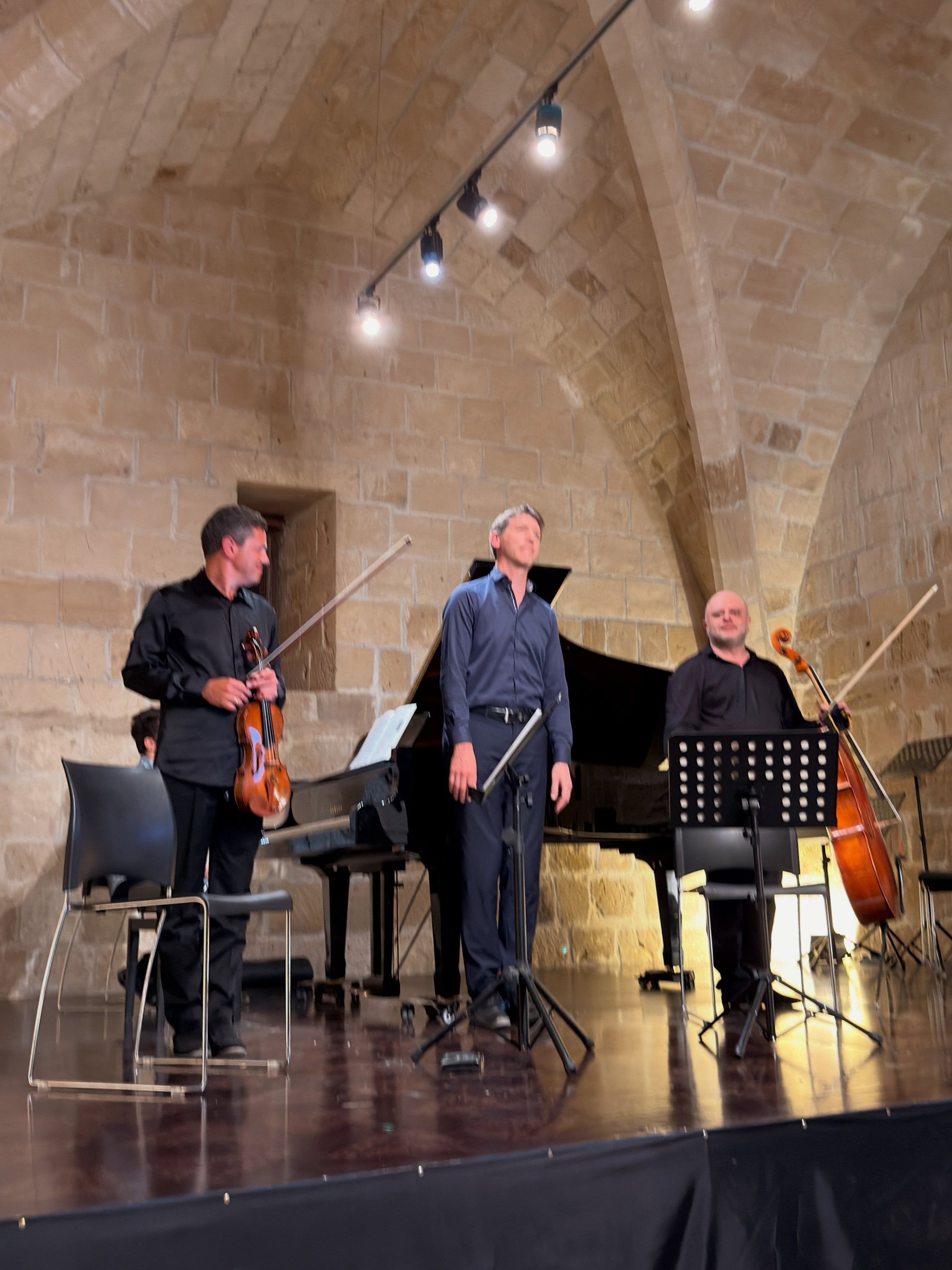After our Schubert Es-Dur Piano Trio performance at the Pharos Music Chamber Festival 🧡