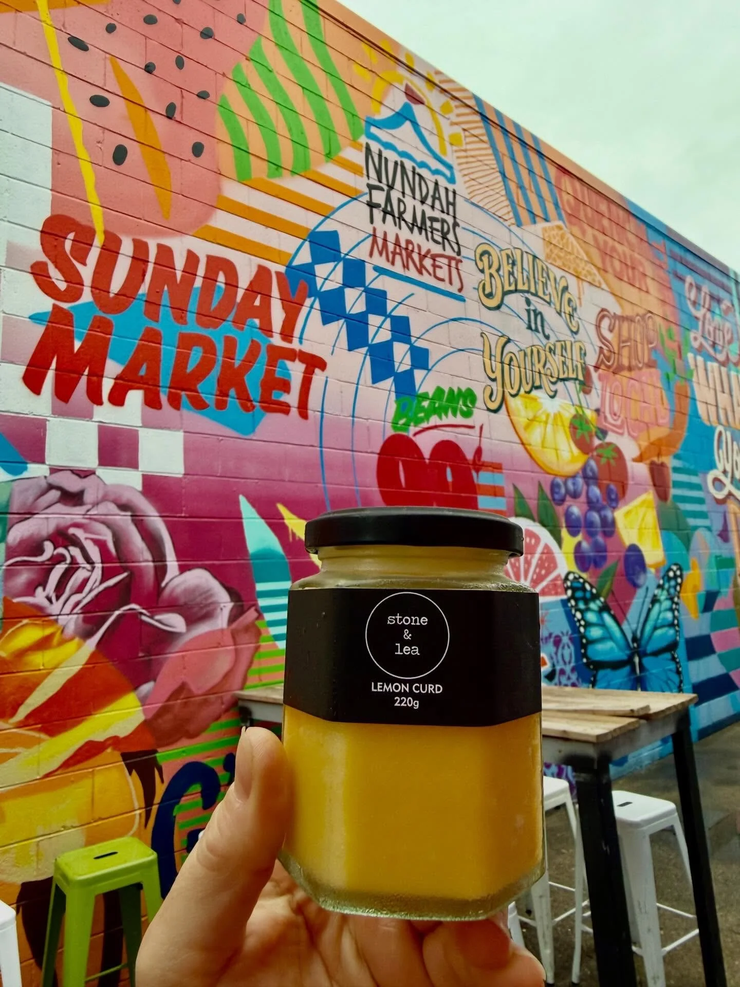 🍋 Grandma&rsquo;s recipe Lemon Curd available today at the @nundahmarkets 🍋

Our &amp; many small businesses here would love your support if you can come down this morning for a visit in amongst the rain ☔️ 🙏🏼

Open until 12noon or click &amp; co