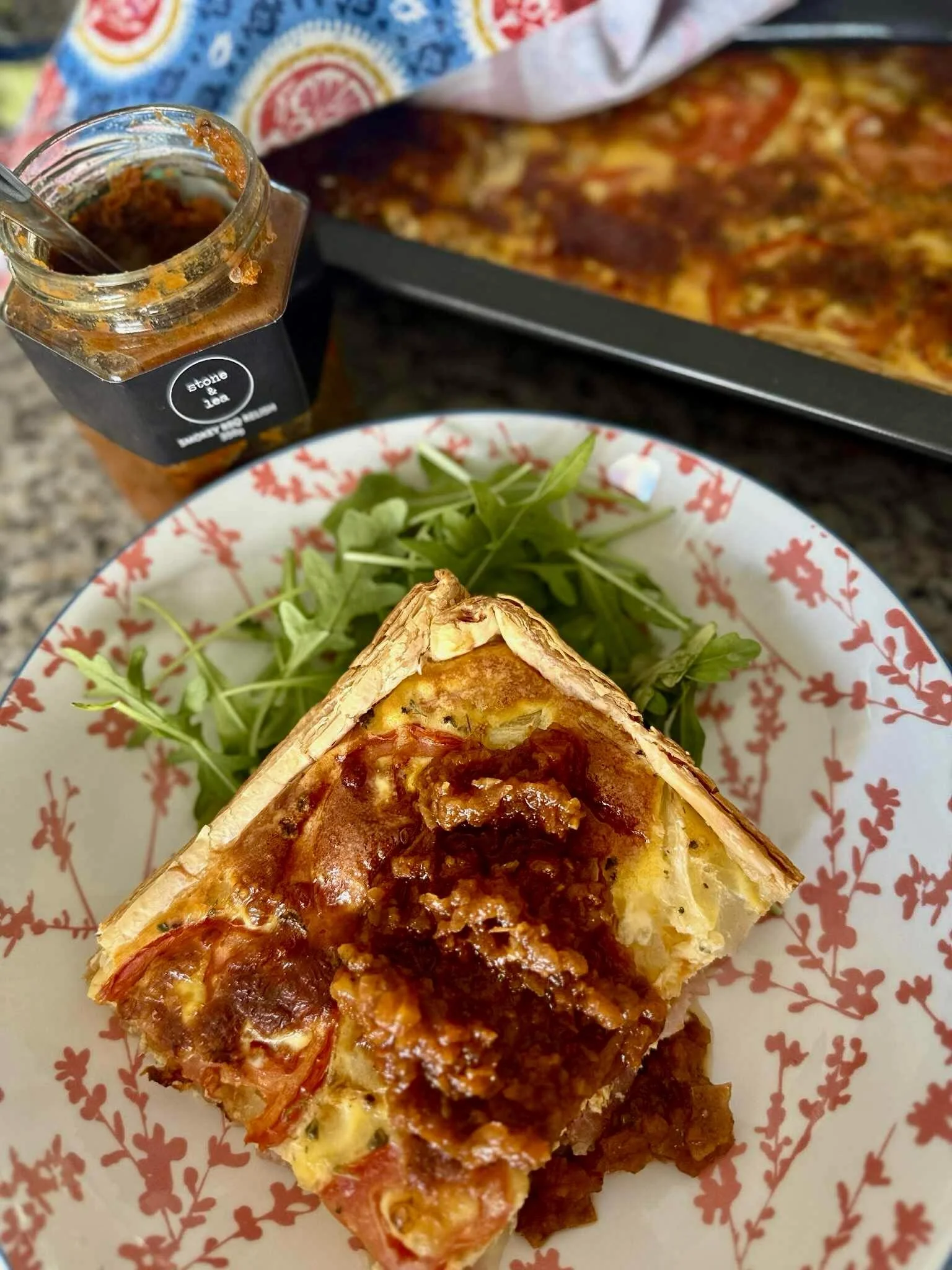 &ldquo;Homemade perfection! A slice of savory quiche, nestled in flaky puff pastry, and crowned with a generous spoonful of Smokey BBQ relish. The perfect pairing. 🤤&rdquo;
📸 Carolyn 

SHOP: http://bit.ly/StoneandLea-SmokeyBBQRelish