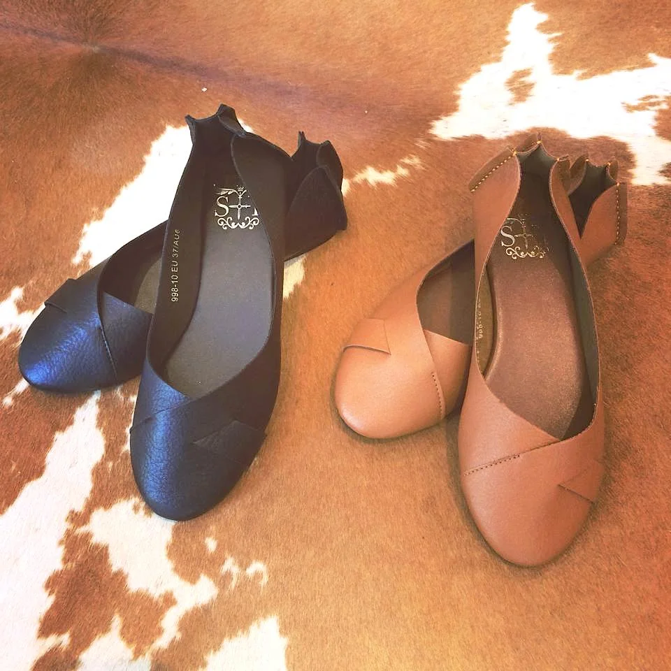 shaizy shoes brown tan shoes beautiful womens ballet sandals summer slip on flats