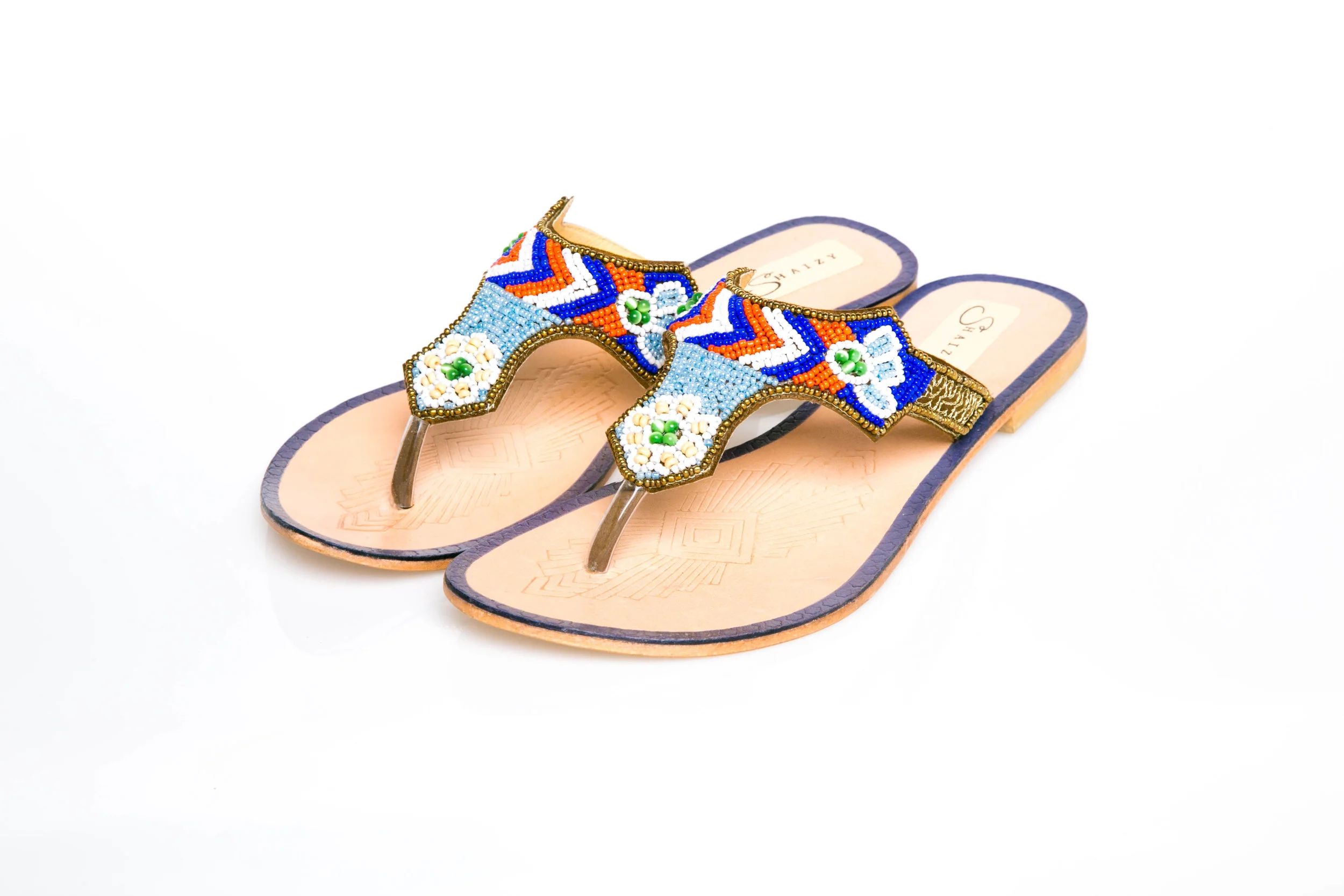 shaizy sy shoes zulu african indian beads beaded shoes beautiful women's sandals summer beach flip flops thongs slippers flats havianas